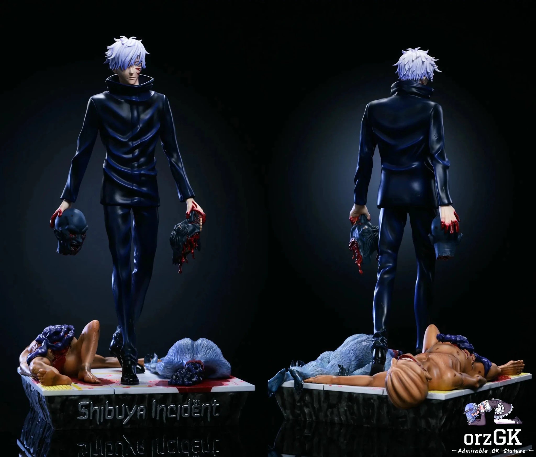 Real Creation Studio & PowerClub Studio - Jujutsu Kaisen Satoru Gojo Full Power 1/6 Museum Pose Statue resin statue Navy Toys anime figure