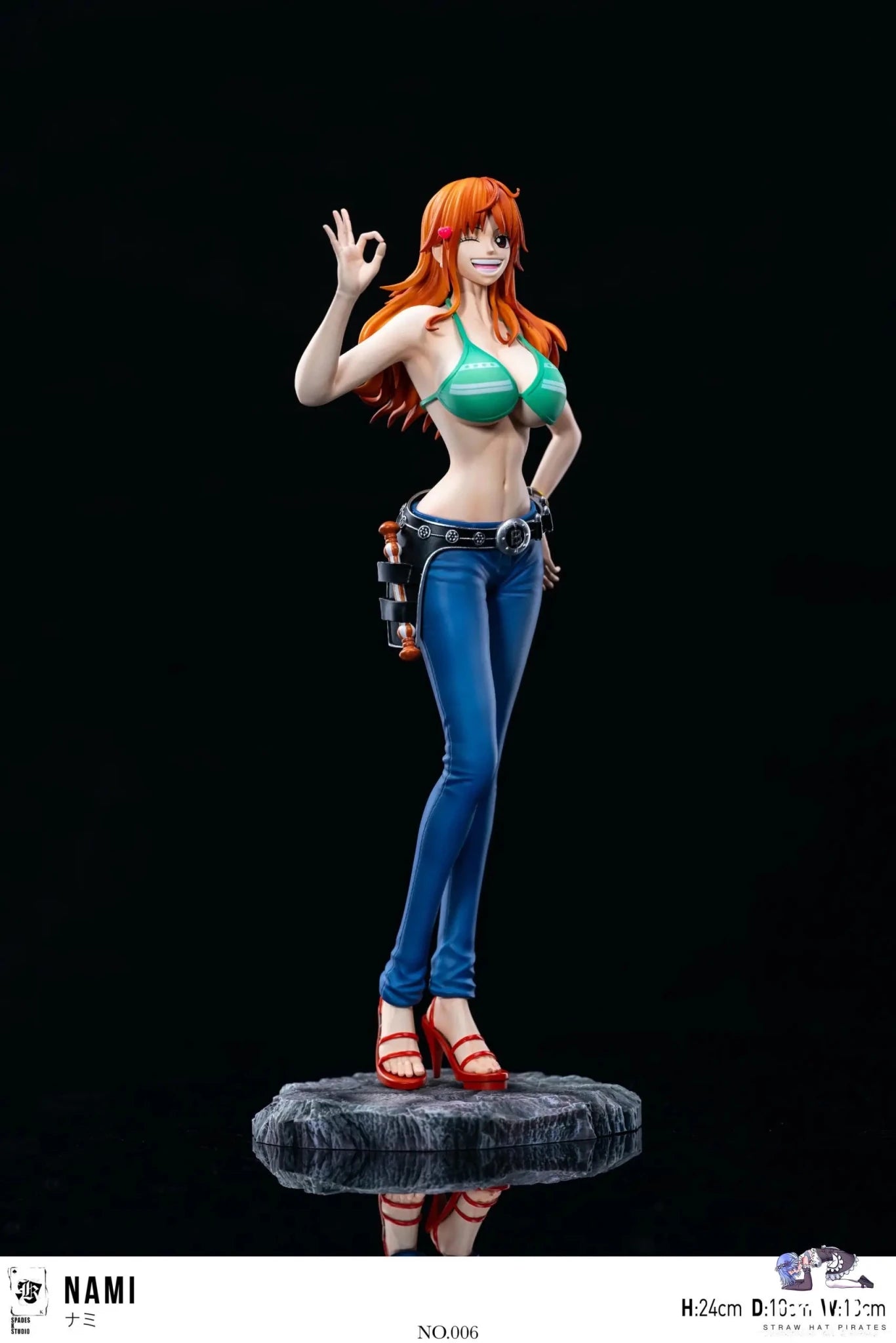 SPADES K Studio - One Piece Straw Hat Crew Resonance Series 06 Nami resin statue Navy Toys anime figure