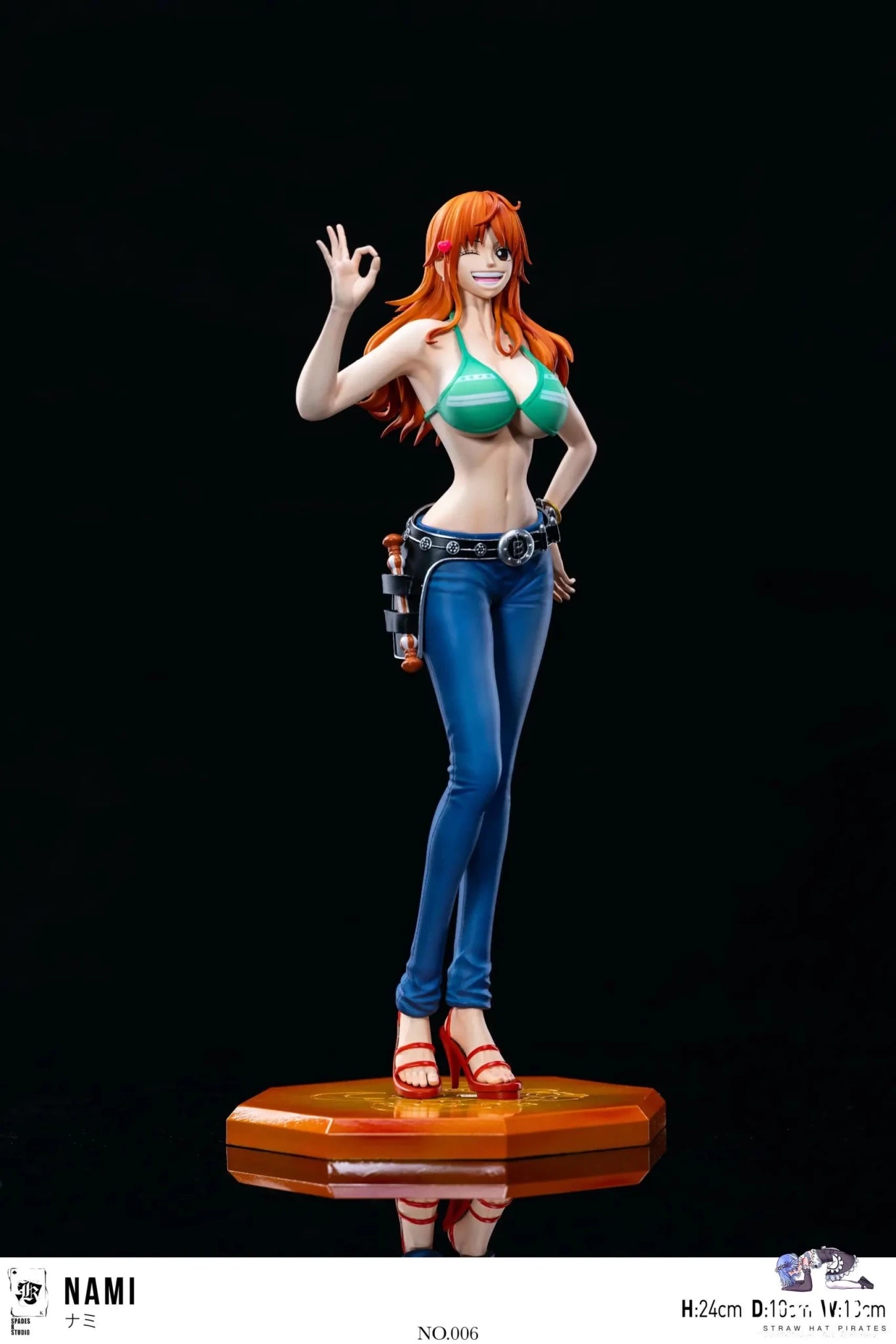 SPADES K Studio - One Piece Straw Hat Crew Resonance Series 06 Nami resin statue Navy Toys anime figure