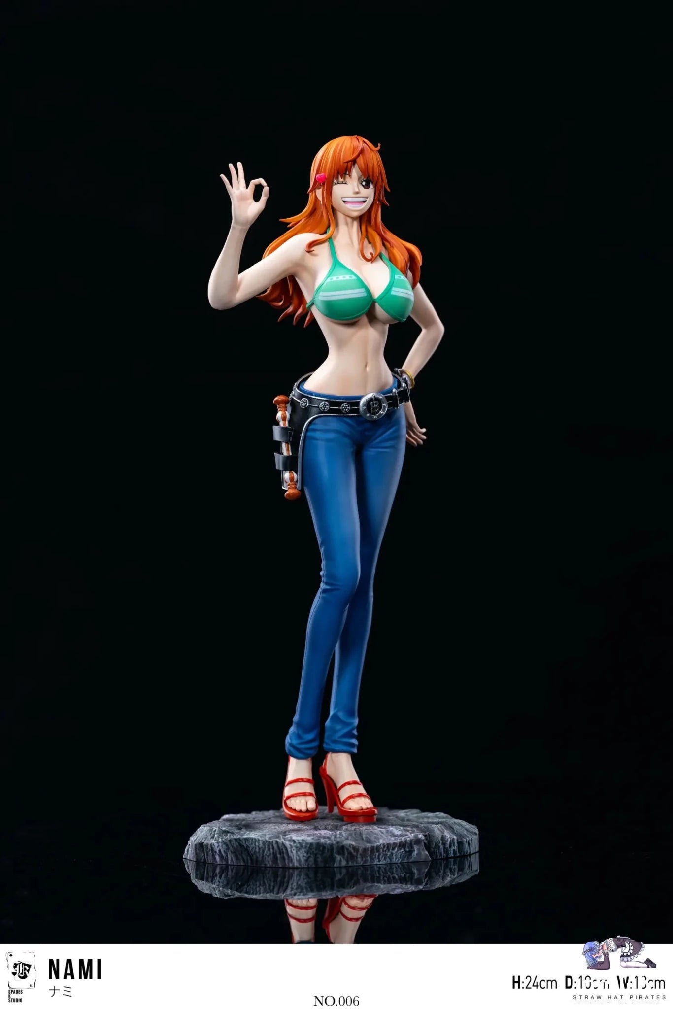 SPADES K Studio - One Piece Straw Hat Crew Resonance Series 06 Nami resin statue Navy Toys anime figure