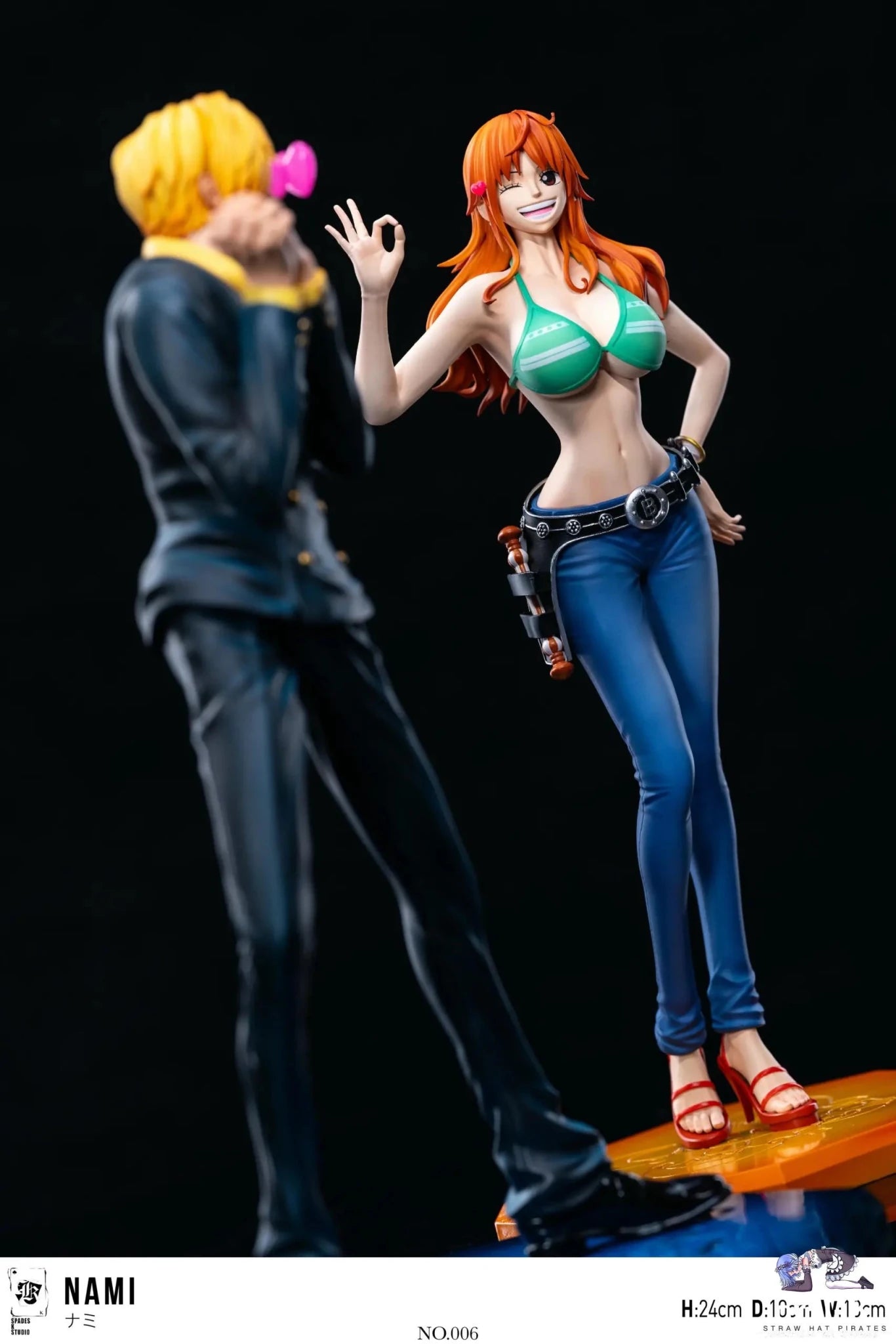 SPADES K Studio - One Piece Straw Hat Crew Resonance Series 06 Nami resin statue Navy Toys anime figure