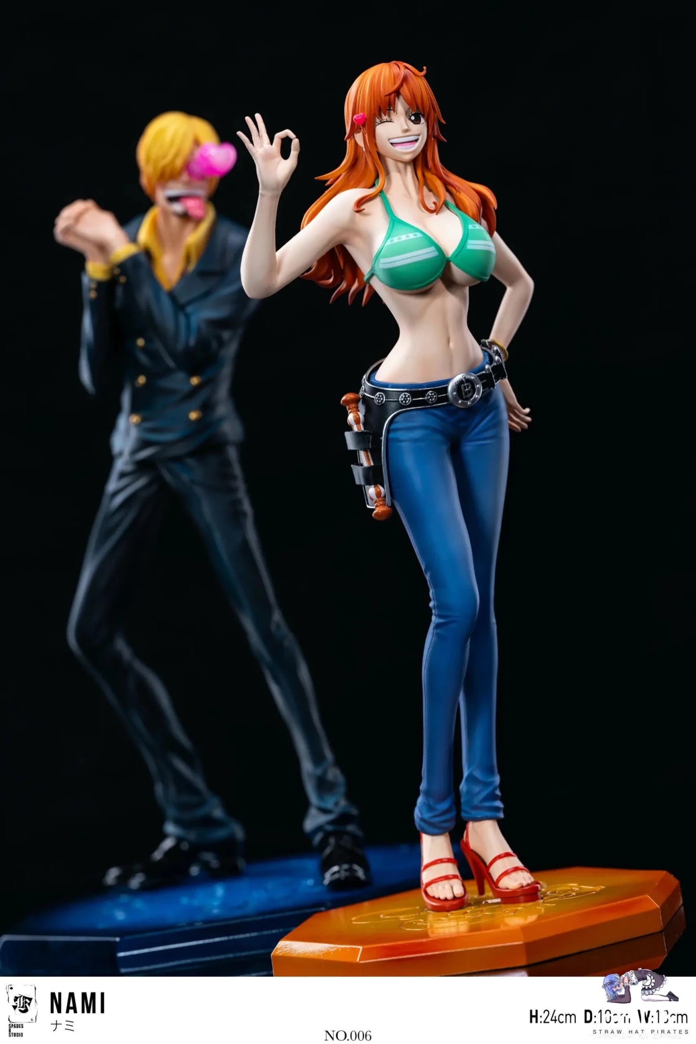 SPADES K Studio - One Piece Straw Hat Crew Resonance Series 06 Nami resin statue Navy Toys anime figure