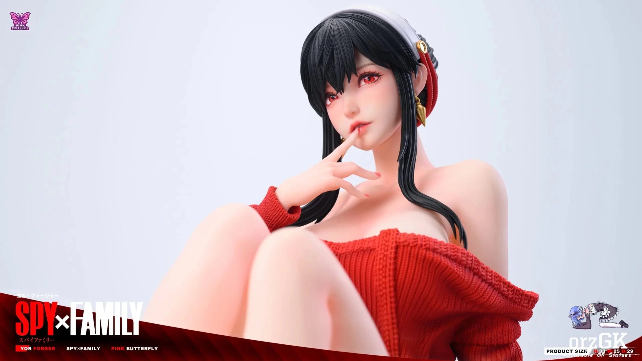 PINK BUTTERFLY Studio - Spy x Family Tipsy Yor Forger resin statue Navy Toys anime figure