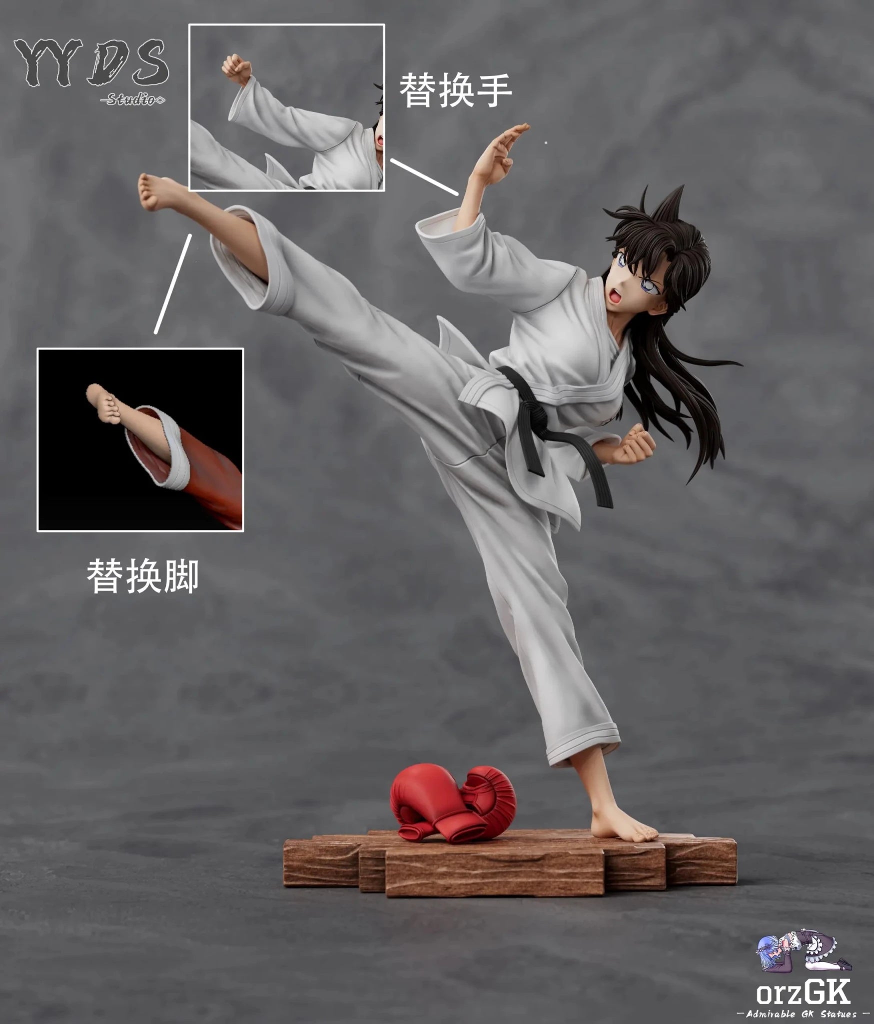 YYDS Studio - Detective Conan Karate Ran Mouri resin statue Navy Toys anime figure