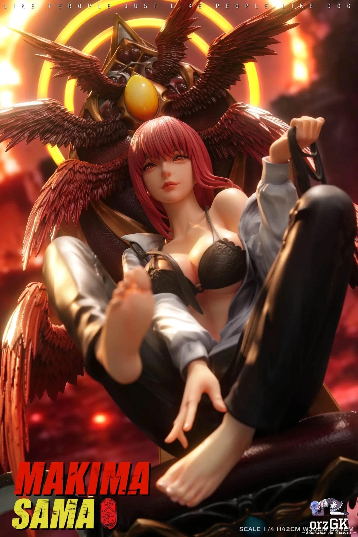 TY Studio - Chainsaw Man Goddess Series Makima resin statue Navy Toys anime figure