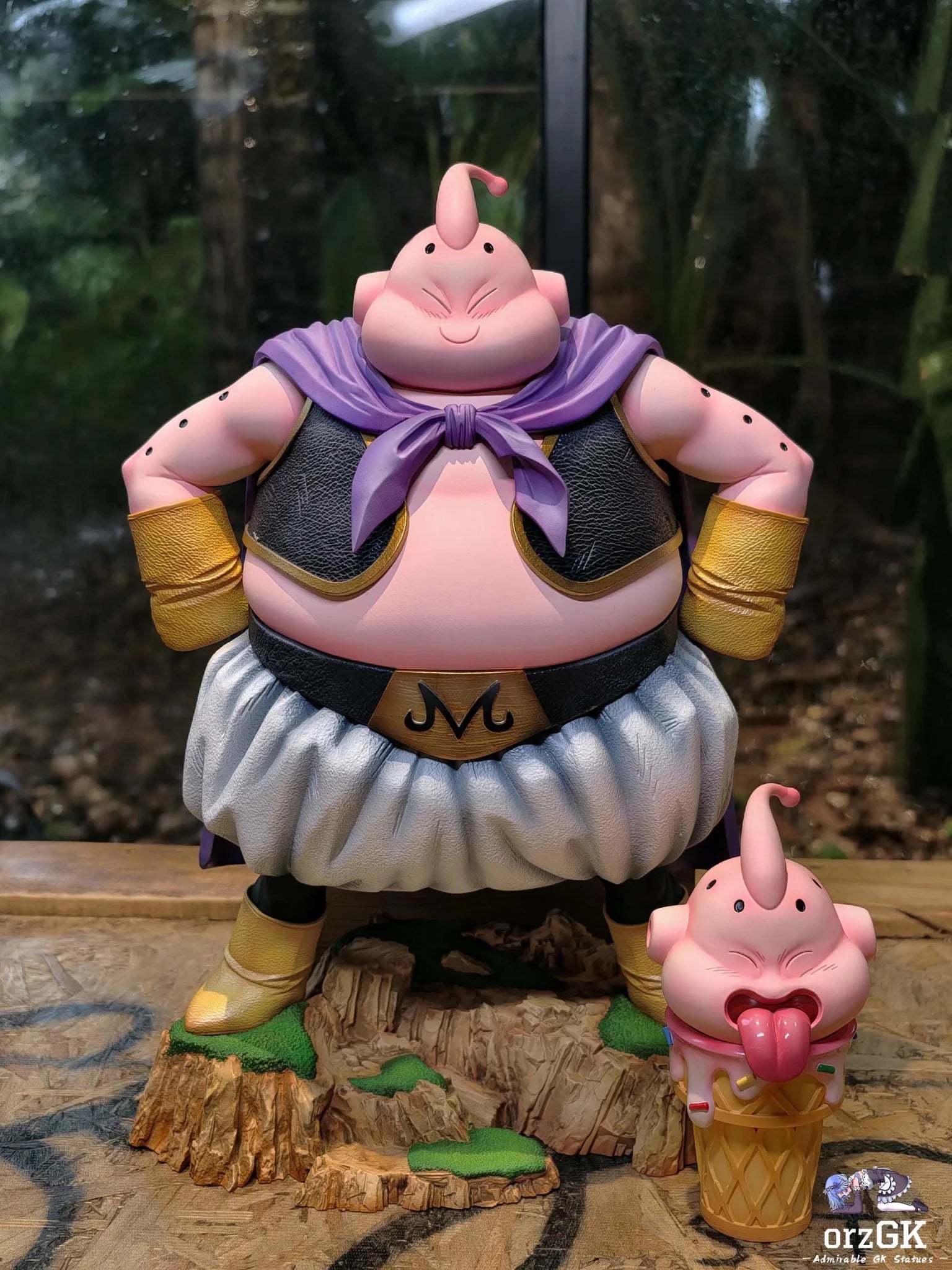 To youth Studio - Dragon Ball Fat Buu resin statue Navy Toys anime figure