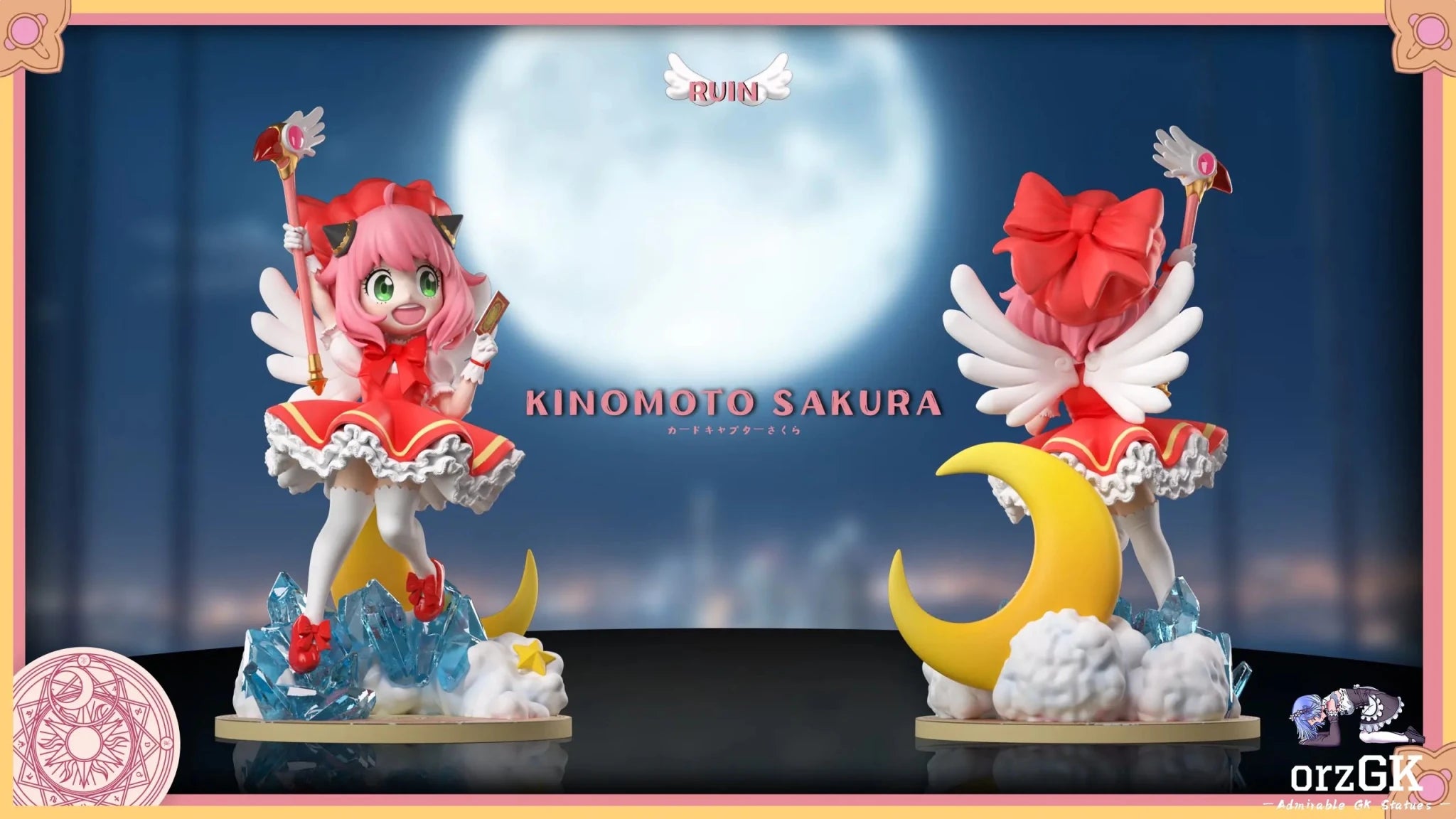 RUIN Studio - Spy x Family Anya cos Sakura Kinomoto resin statue Navy Toys anime figure