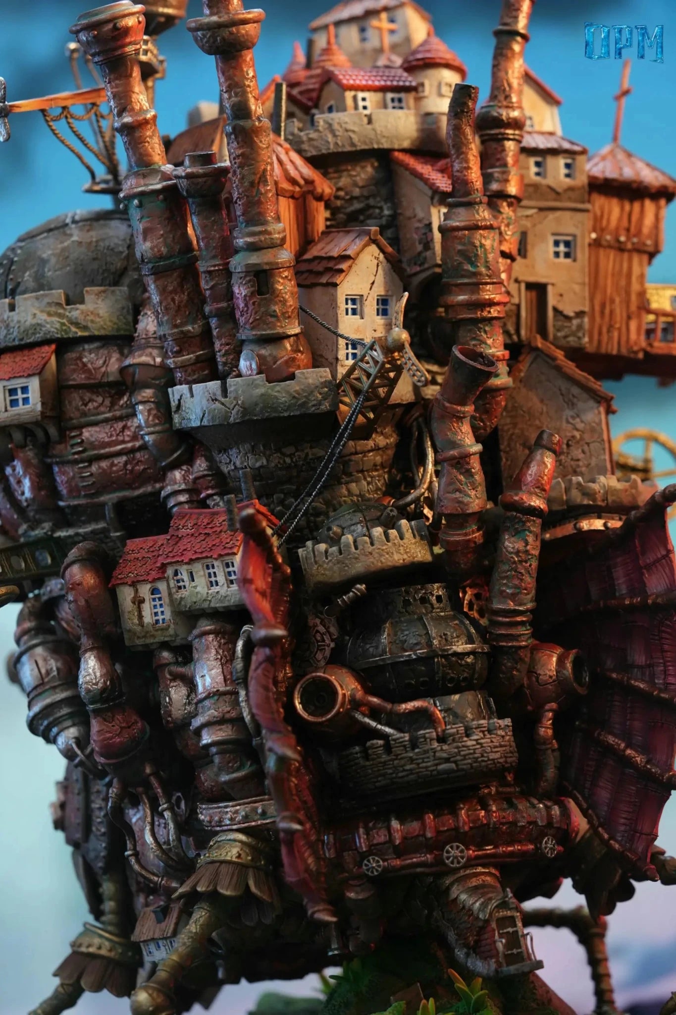 OPM Studio - Howl's Moving Castle Hayao Miyazaki Desktop 009 Moving Castle resin statue Navy Toys anime figure