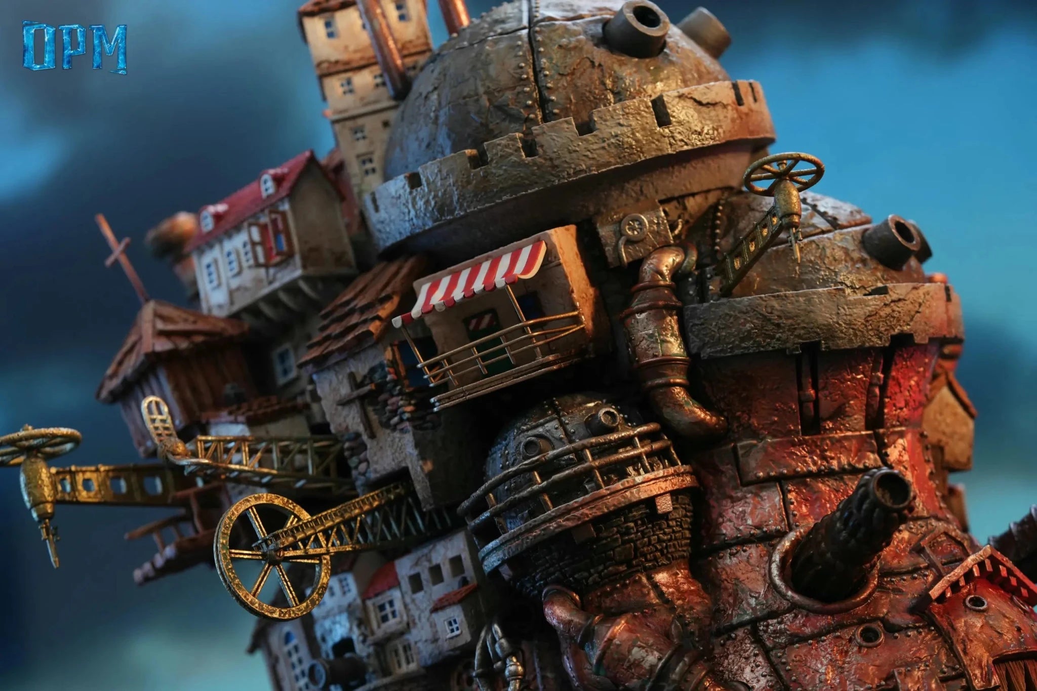 OPM Studio - Howl's Moving Castle Hayao Miyazaki Desktop 009 Moving Castle resin statue Navy Toys anime figure