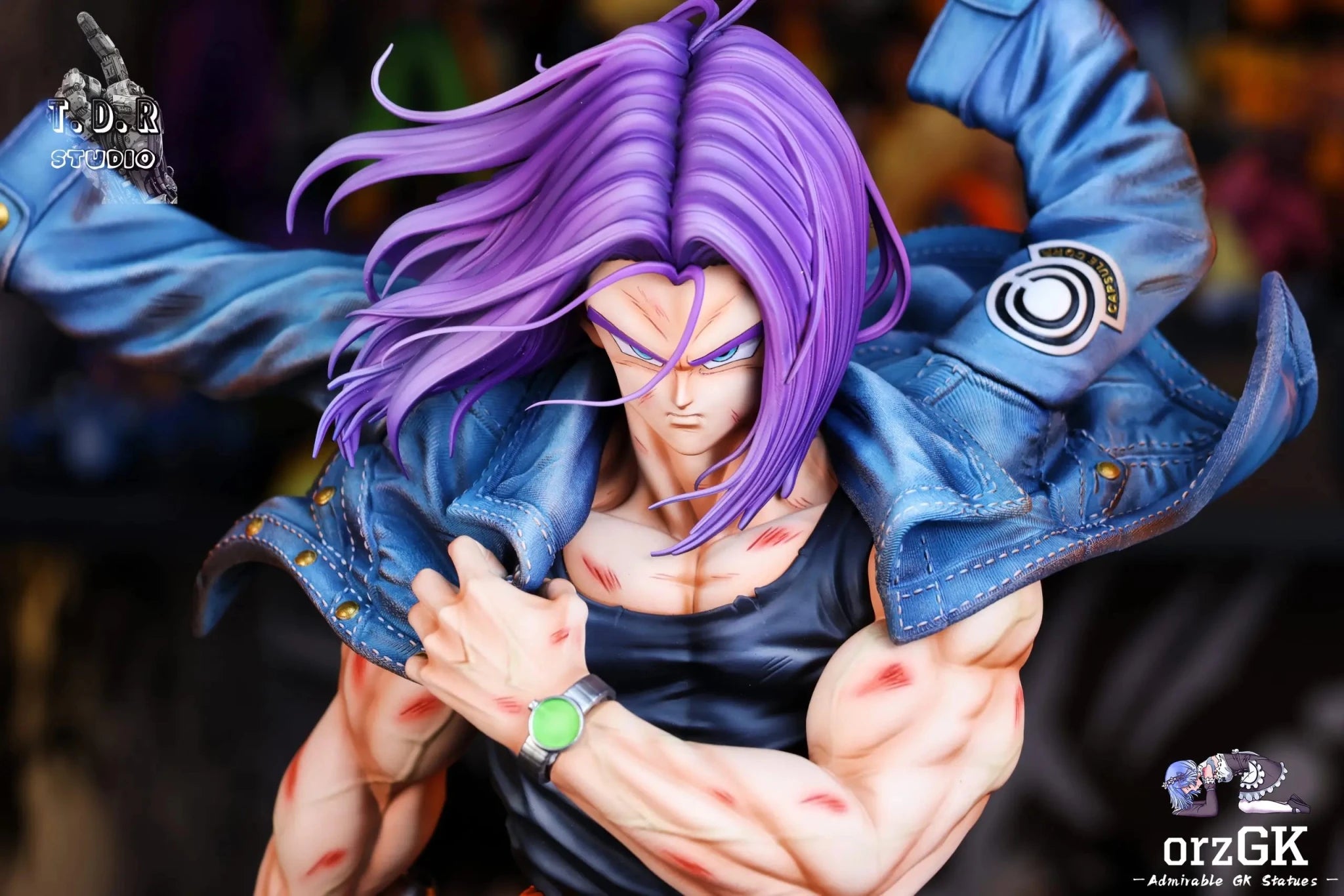 T.D.R Studio - Dragon Ball Battle Series 1 Future Boy Trunks resin statue Navy Toys anime figure
