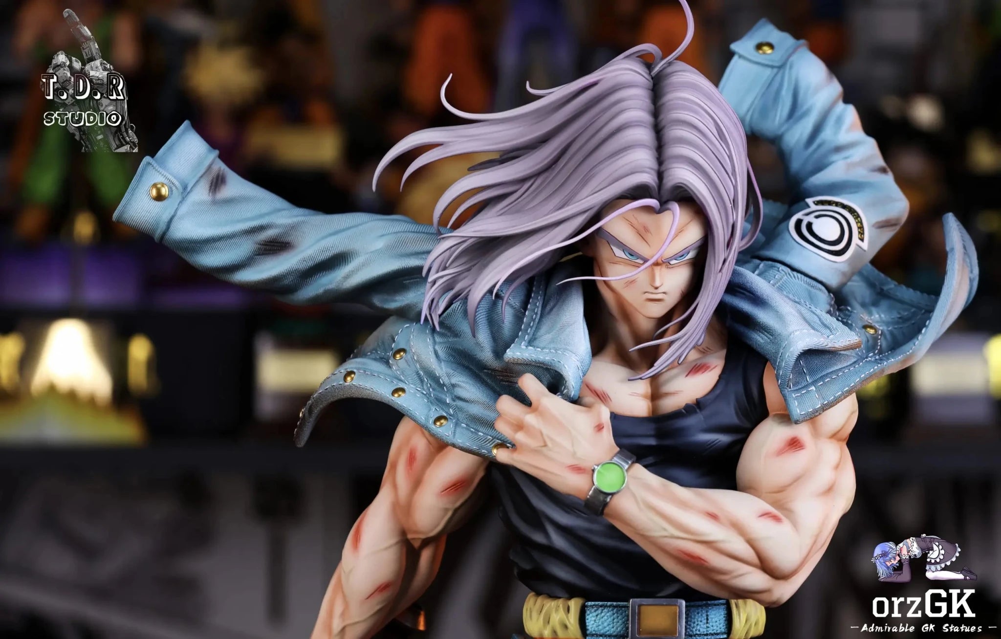 T.D.R Studio - Dragon Ball Battle Series 1 Future Boy Trunks resin statue Navy Toys anime figure