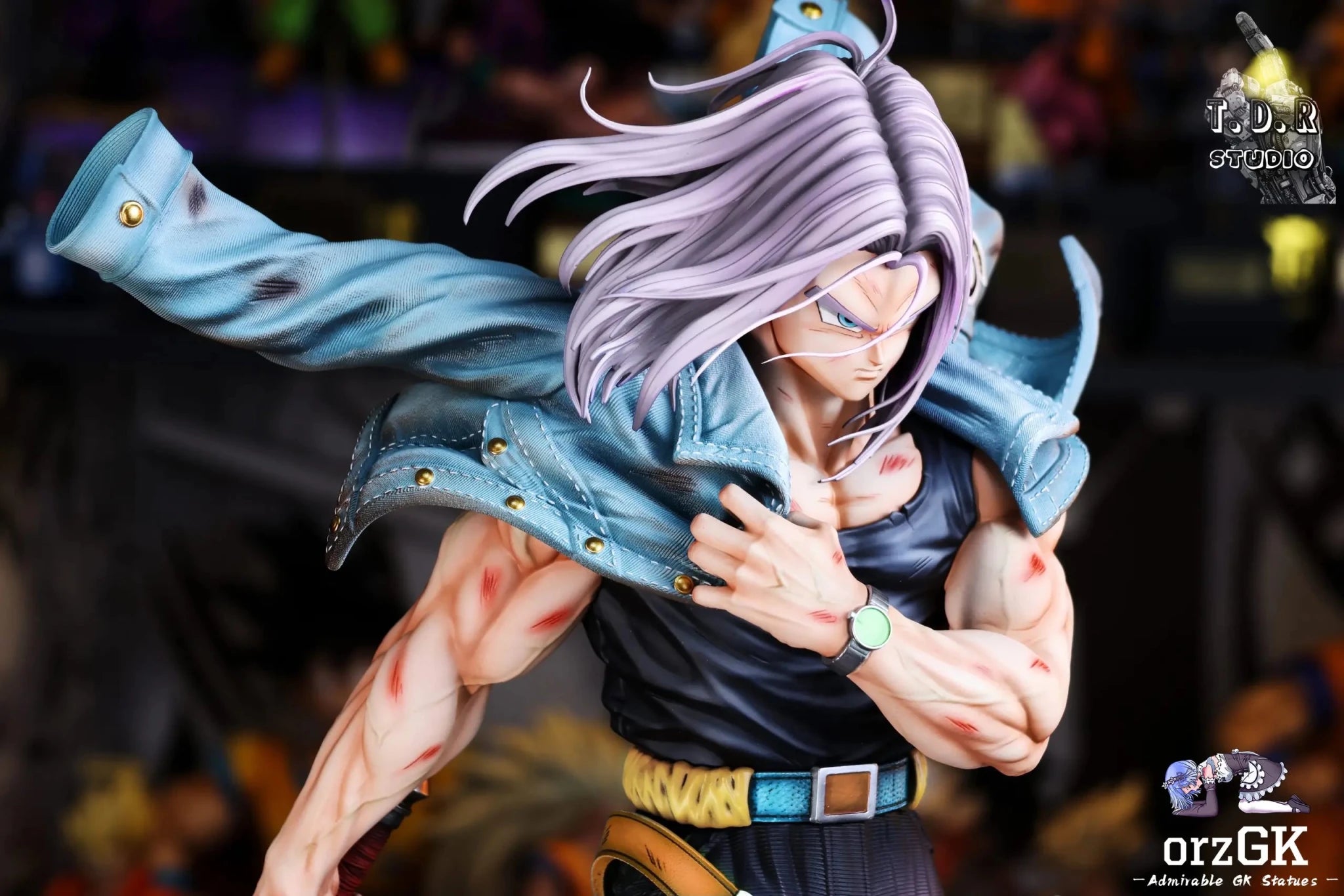T.D.R Studio - Dragon Ball Battle Series 1 Future Boy Trunks resin statue Navy Toys anime figure