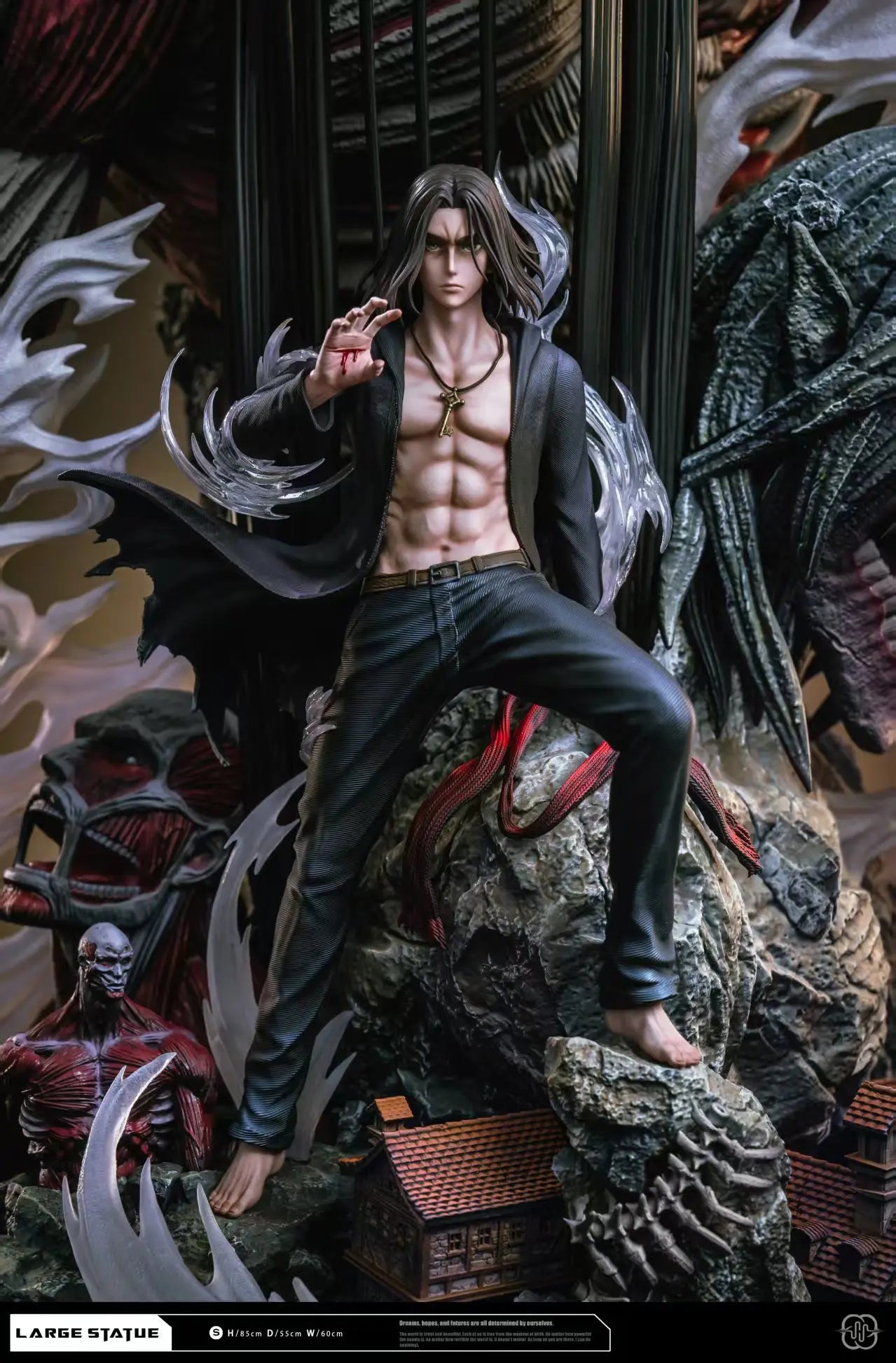 Hertz Studio - Attack On Titan Eren Jaeger resin statue Navy Toys anime figure