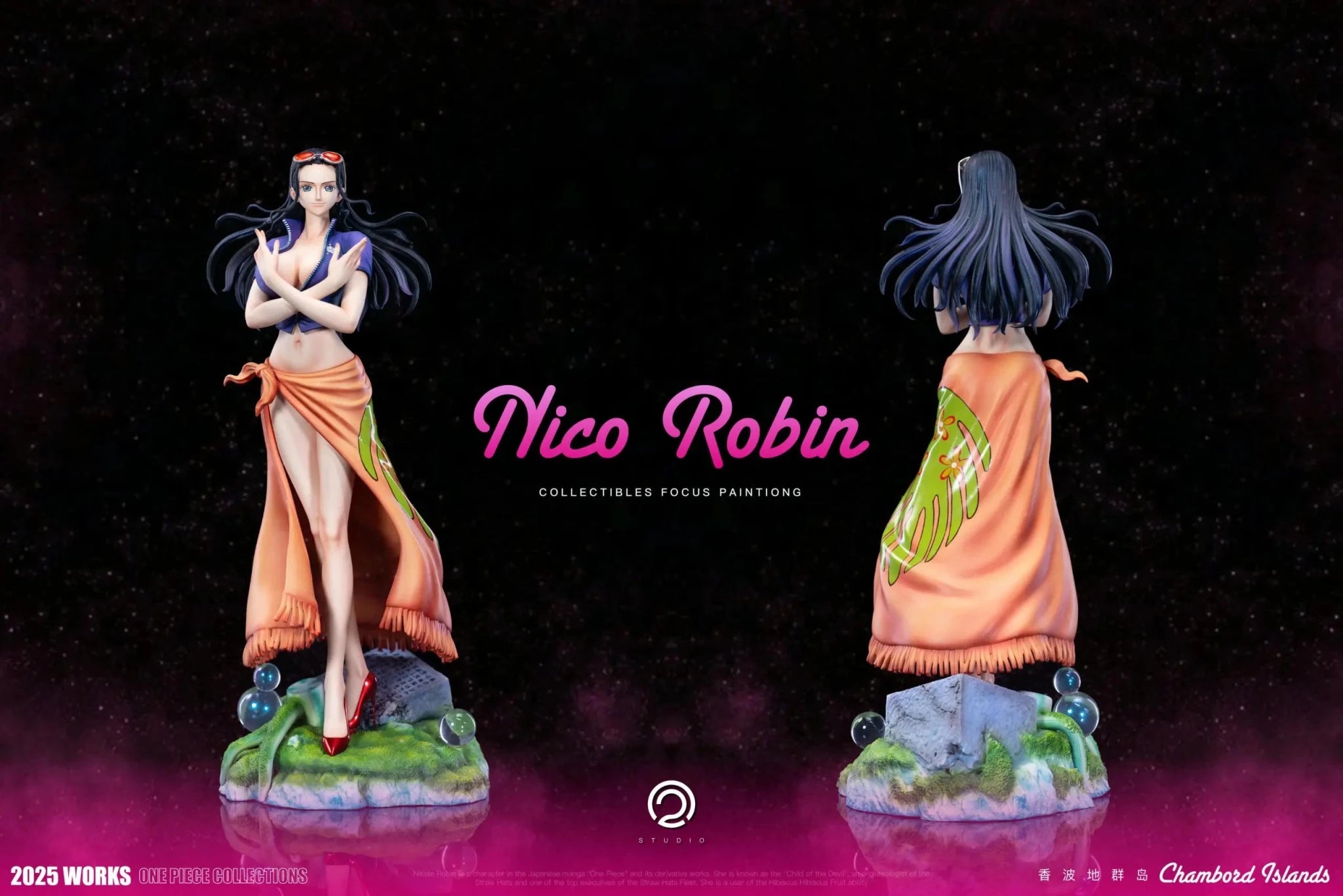 C2 Studio - One Piece Two years later Straw Hat Pirates Part 7 Nico Robin resin statue Navy Toys anime figure