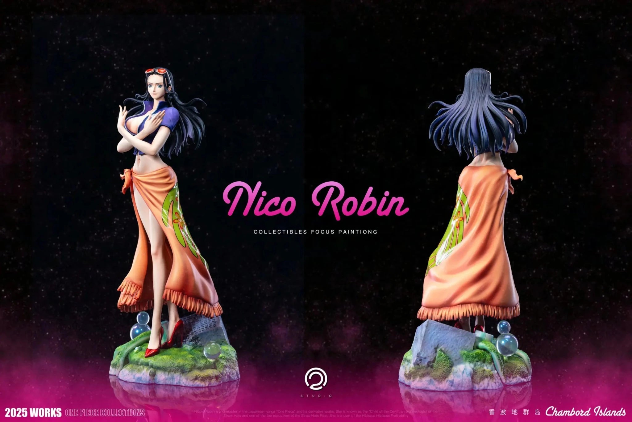 C2 Studio - One Piece Two years later Straw Hat Pirates Part 7 Nico Robin resin statue Navy Toys anime figure