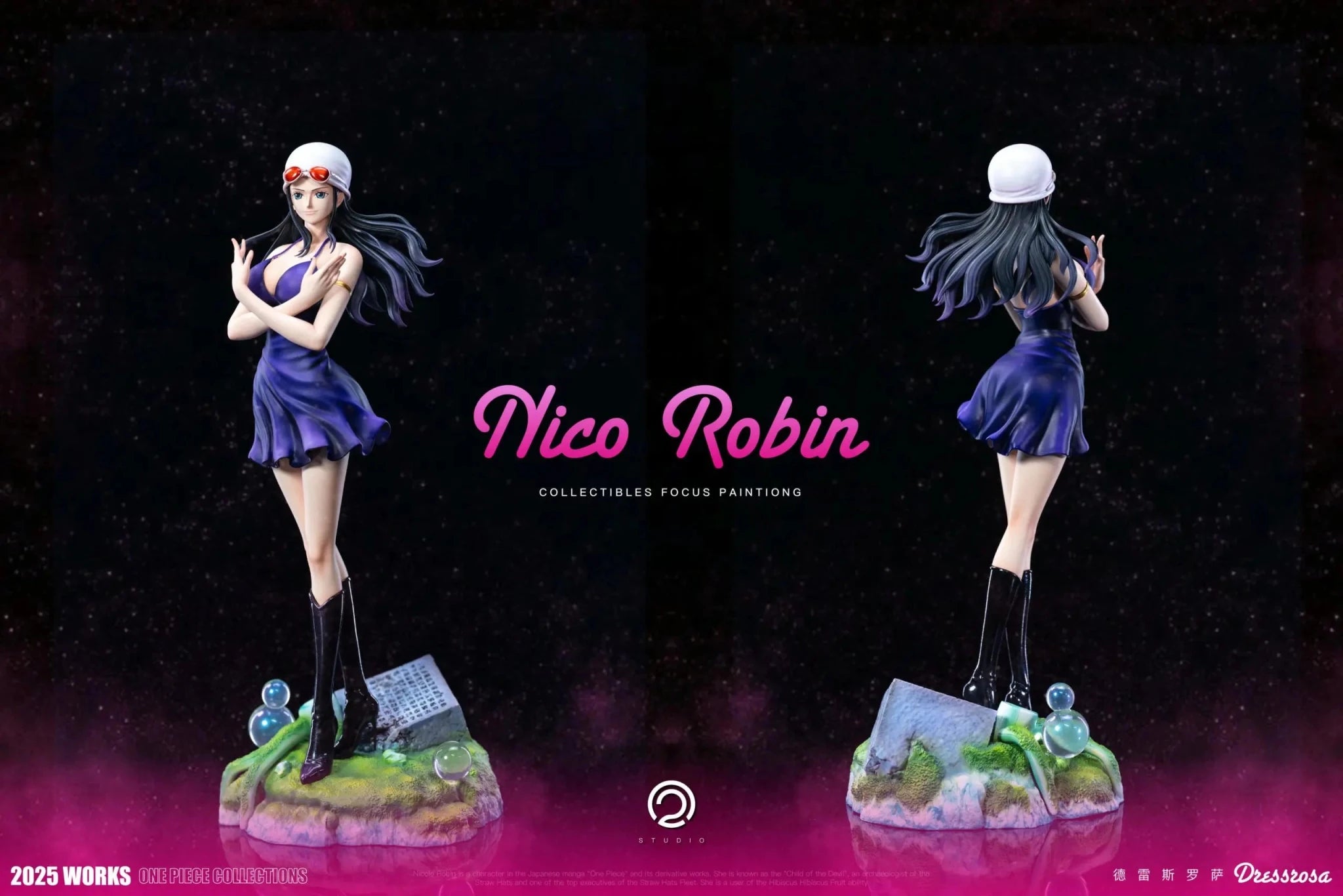 C2 Studio - One Piece Two years later Straw Hat Pirates Part 7 Nico Robin resin statue Navy Toys anime figure