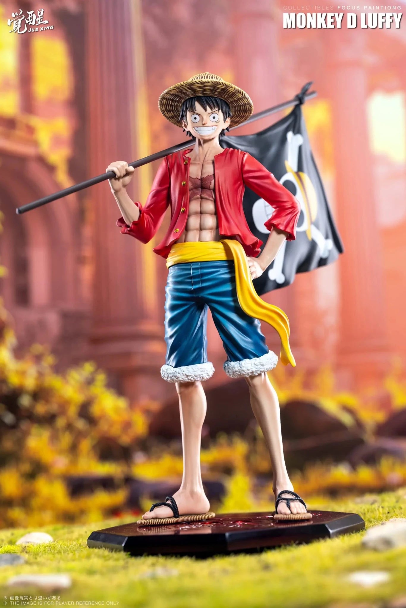 JUE XING Studio - One Piece Luffy Carrying the Flag resin statue Navy Toys anime figure