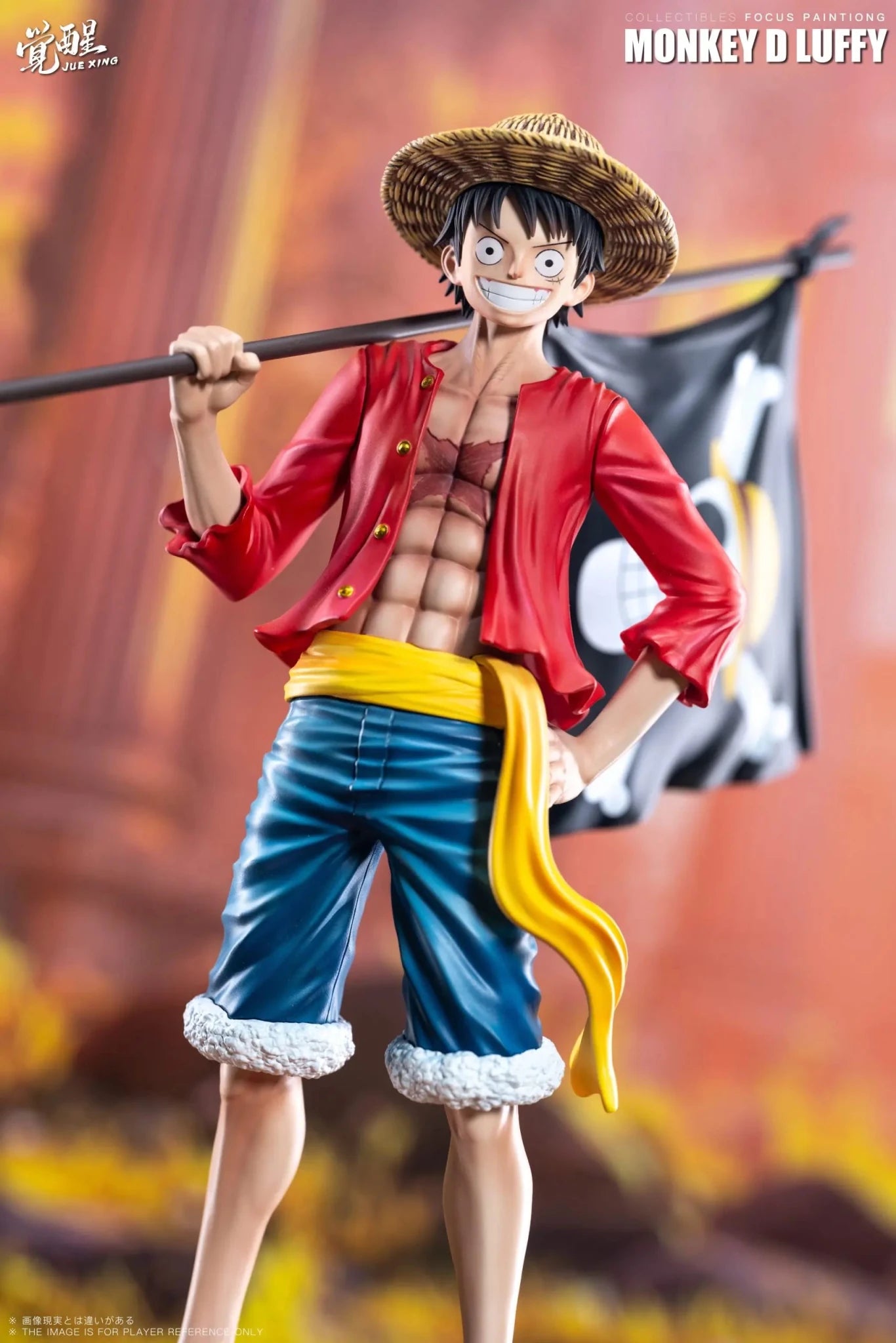JUE XING Studio - One Piece Luffy Carrying the Flag resin statue Navy Toys anime figure