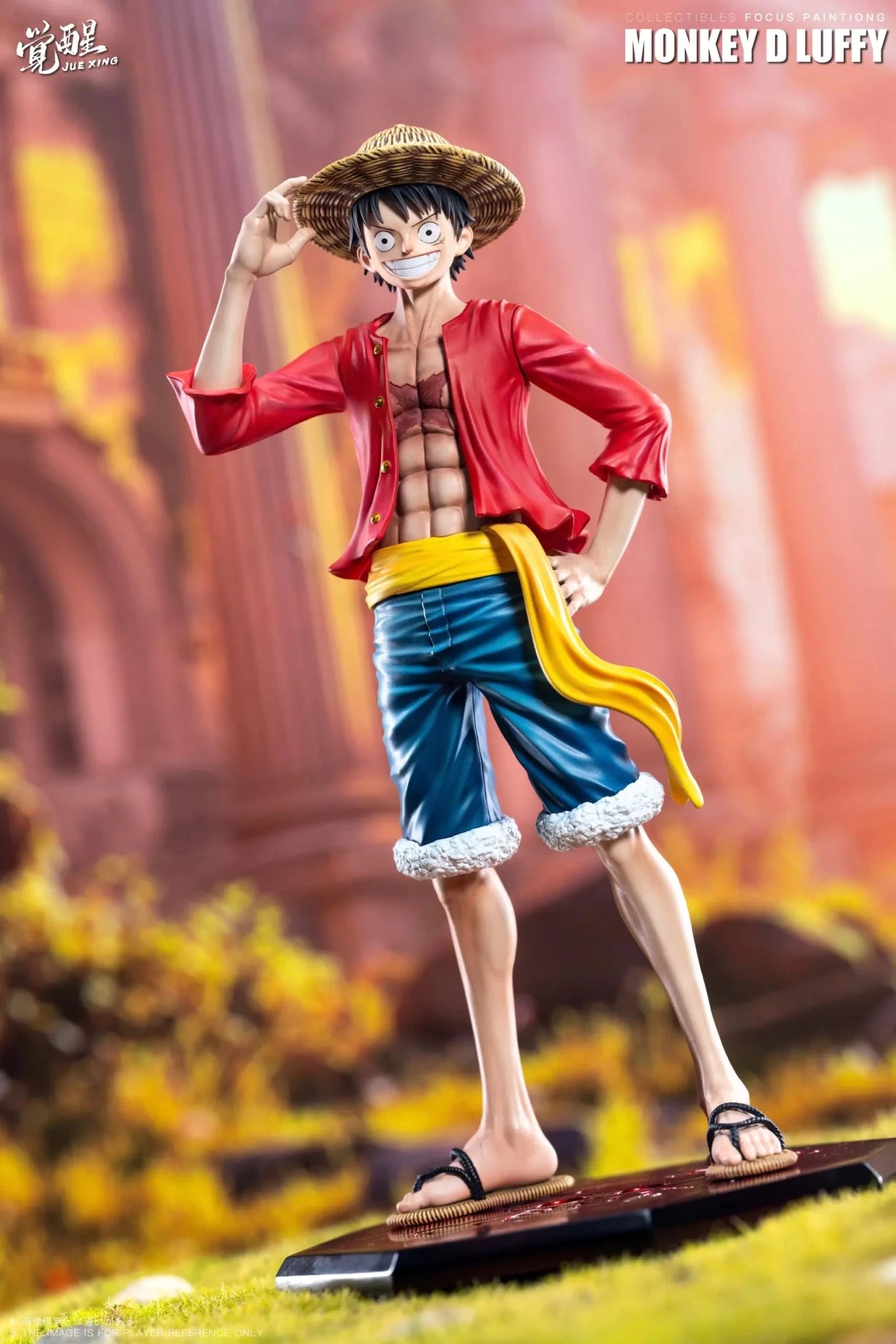 JUE XING Studio - One Piece Luffy Carrying the Flag resin statue Navy Toys anime figure