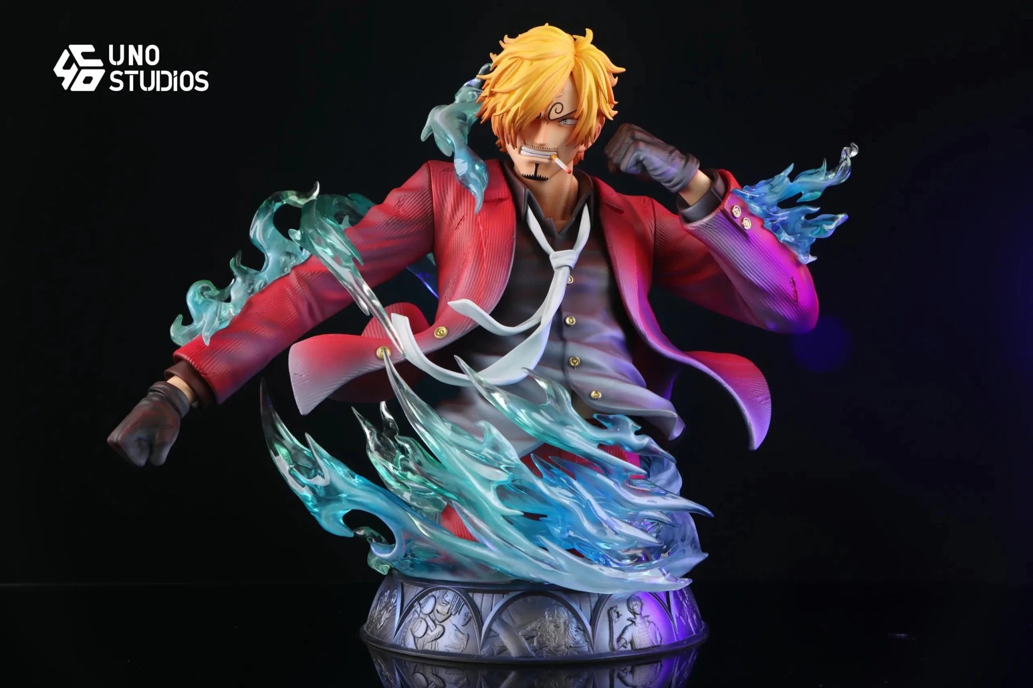 UNO Studio - One Piece 1/4 Sanji resin statue Navy Toys anime figure