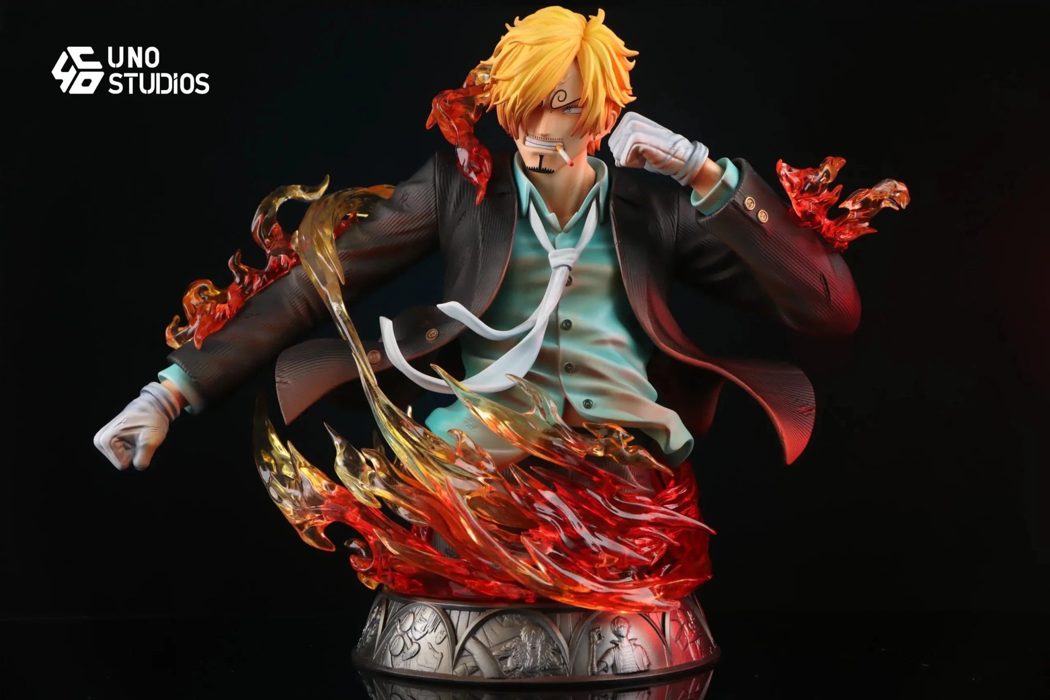 UNO Studio - One Piece 1/4 Sanji resin statue Navy Toys anime figure