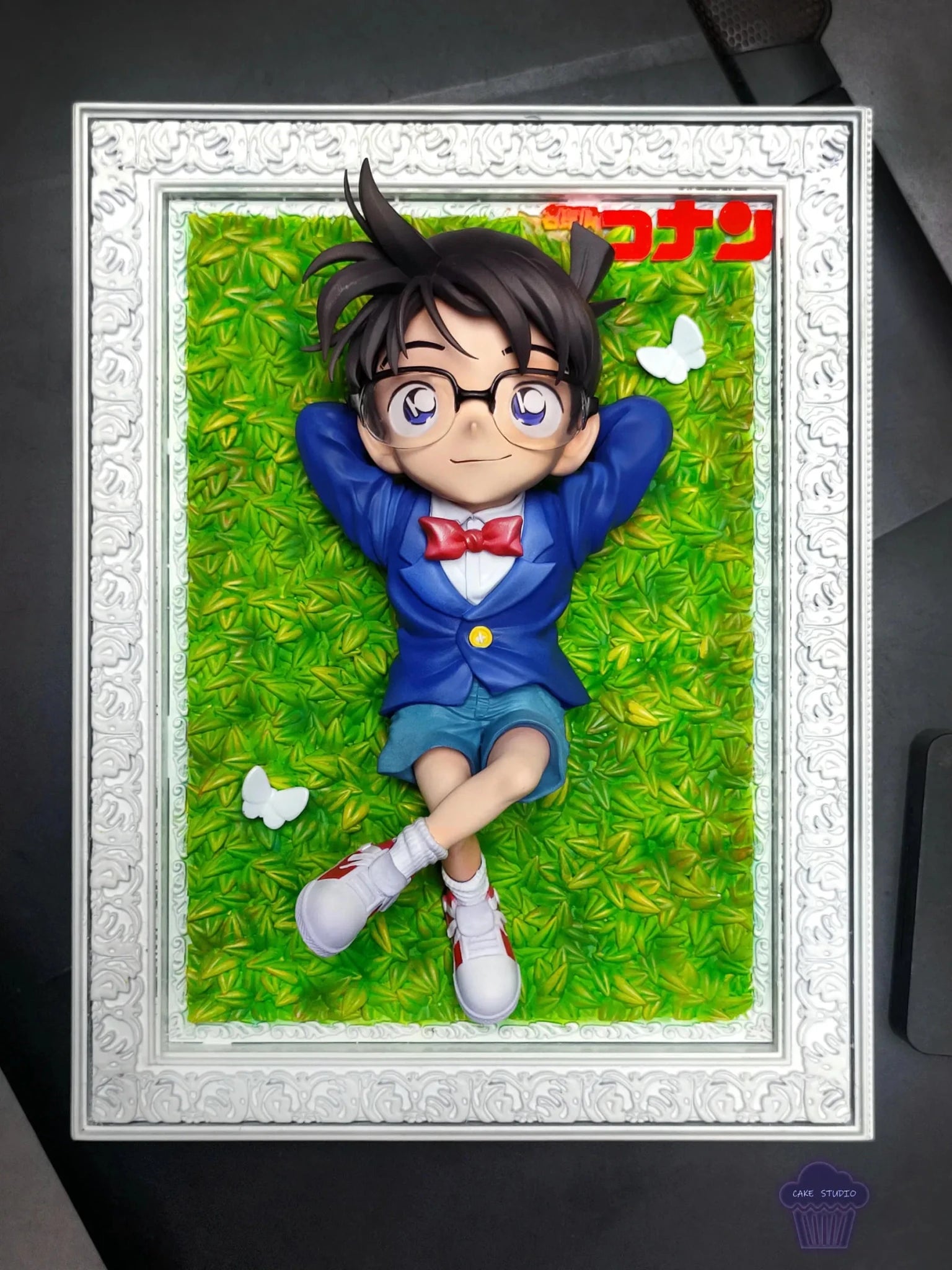 Cake Studio - Detective Conan Frame 001 Boy in Blue Outfit Conan resin statue Navy Toys anime figure