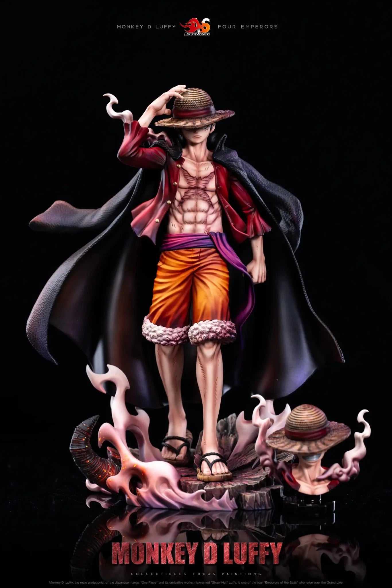 AS Studio - One Piece Pressure cap Luffy resin statue Navy Toys anime figure