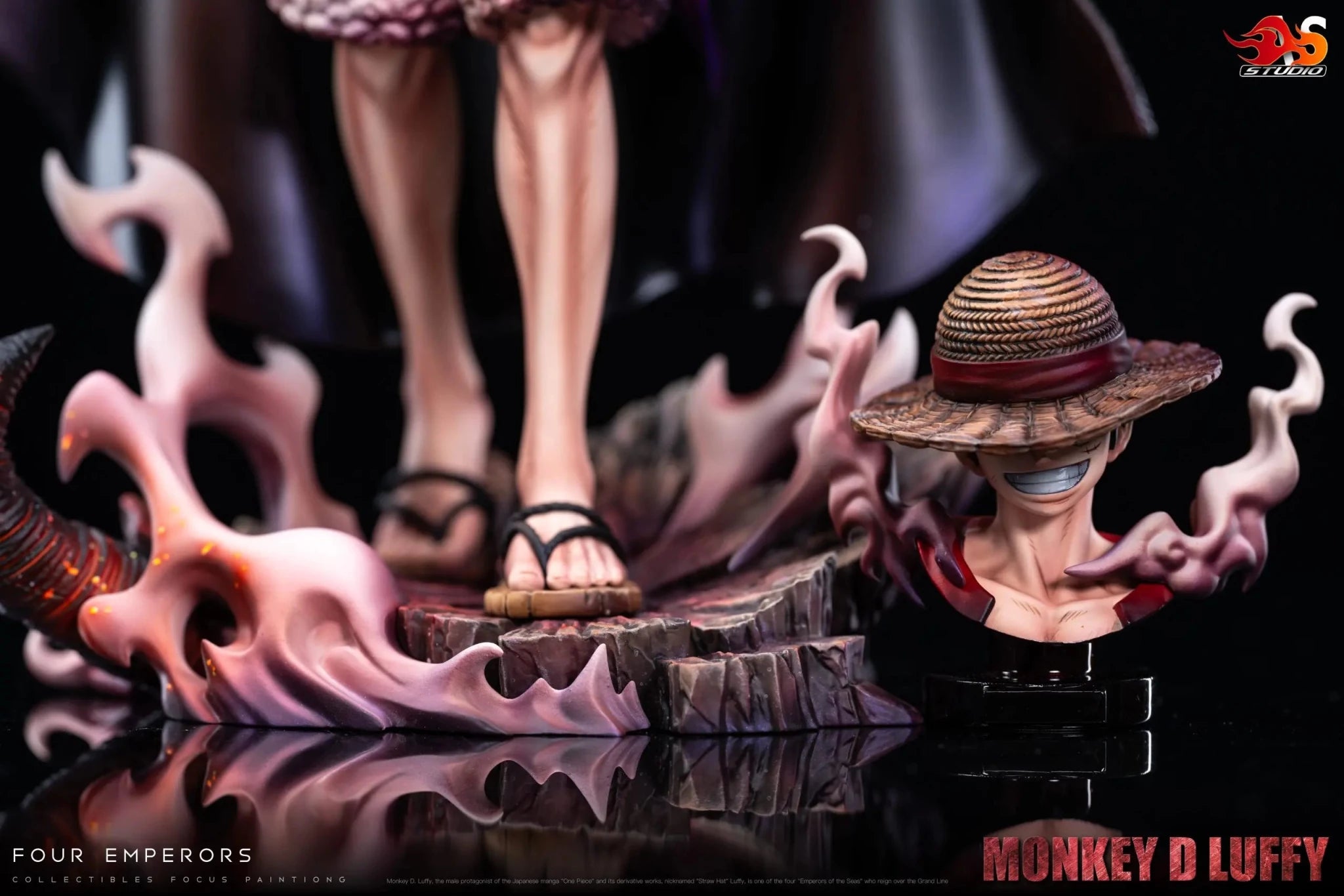 AS Studio - One Piece Pressure cap Luffy resin statue Navy Toys anime figure