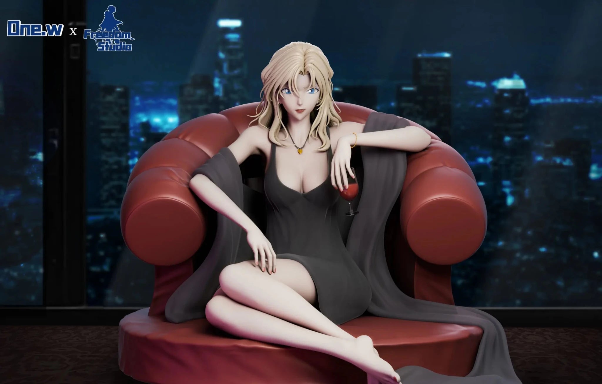 Freedom Studio - Detective Conan Vermouth resin statue Navy Toys anime figure