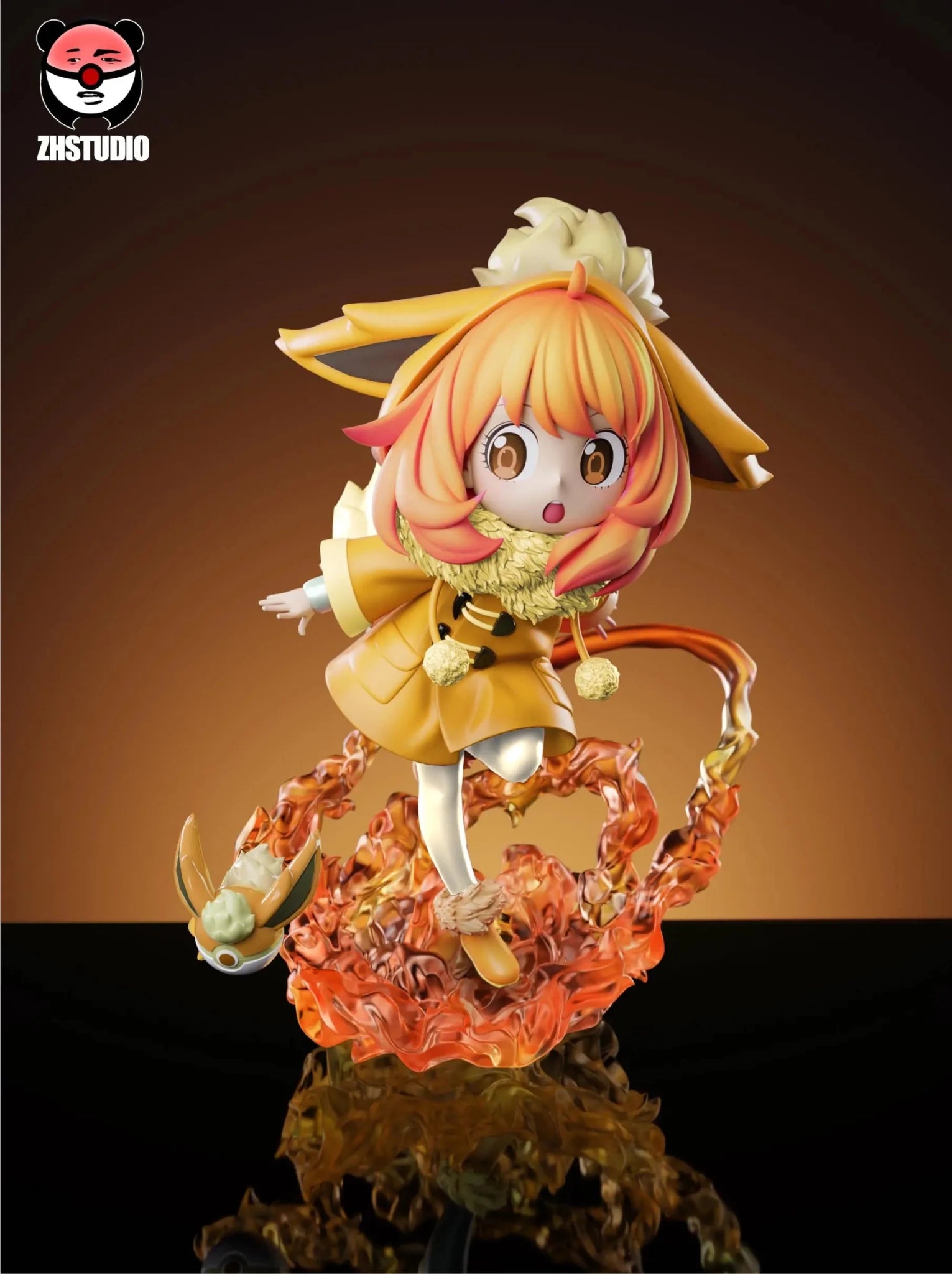 ZH Studio - Spy x Family Flareon Girl Anya Forger resin statue Navy Toys anime figure