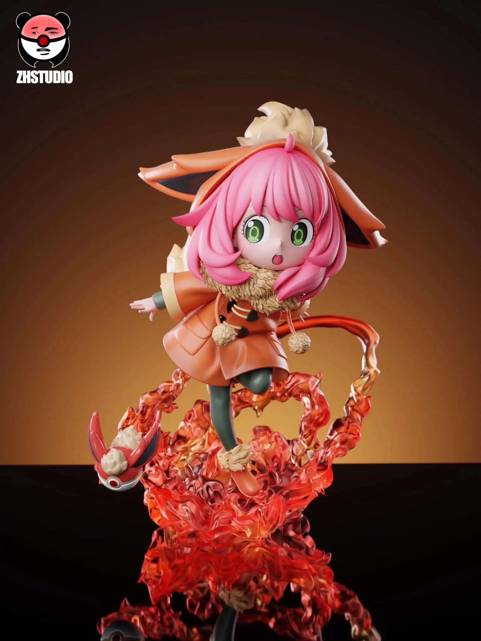 ZH Studio - Spy x Family Flareon Girl Anya Forger resin statue Navy Toys anime figure