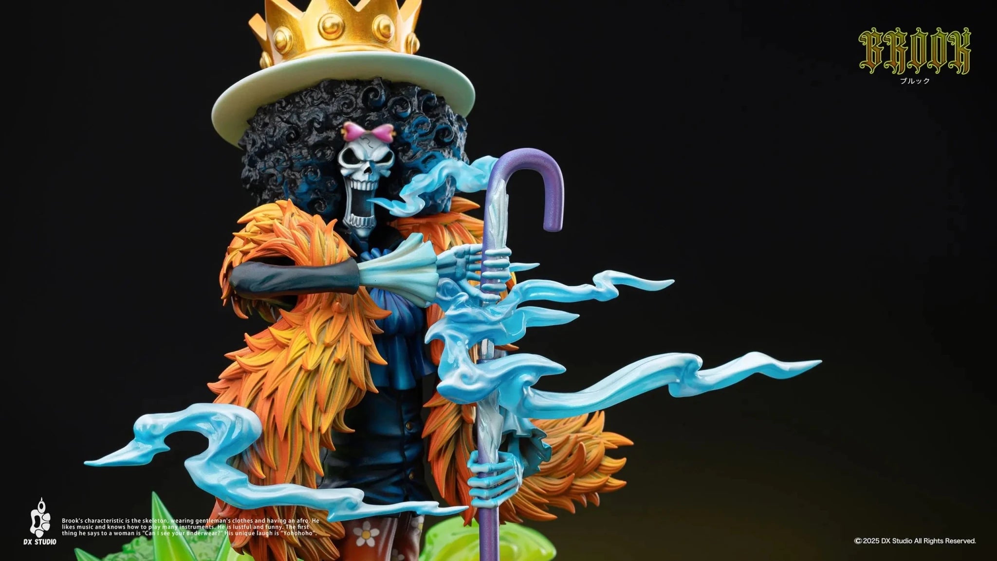 Dx Studio - ONE PIECE Soul King Brook resin statue Navy Toys anime figure