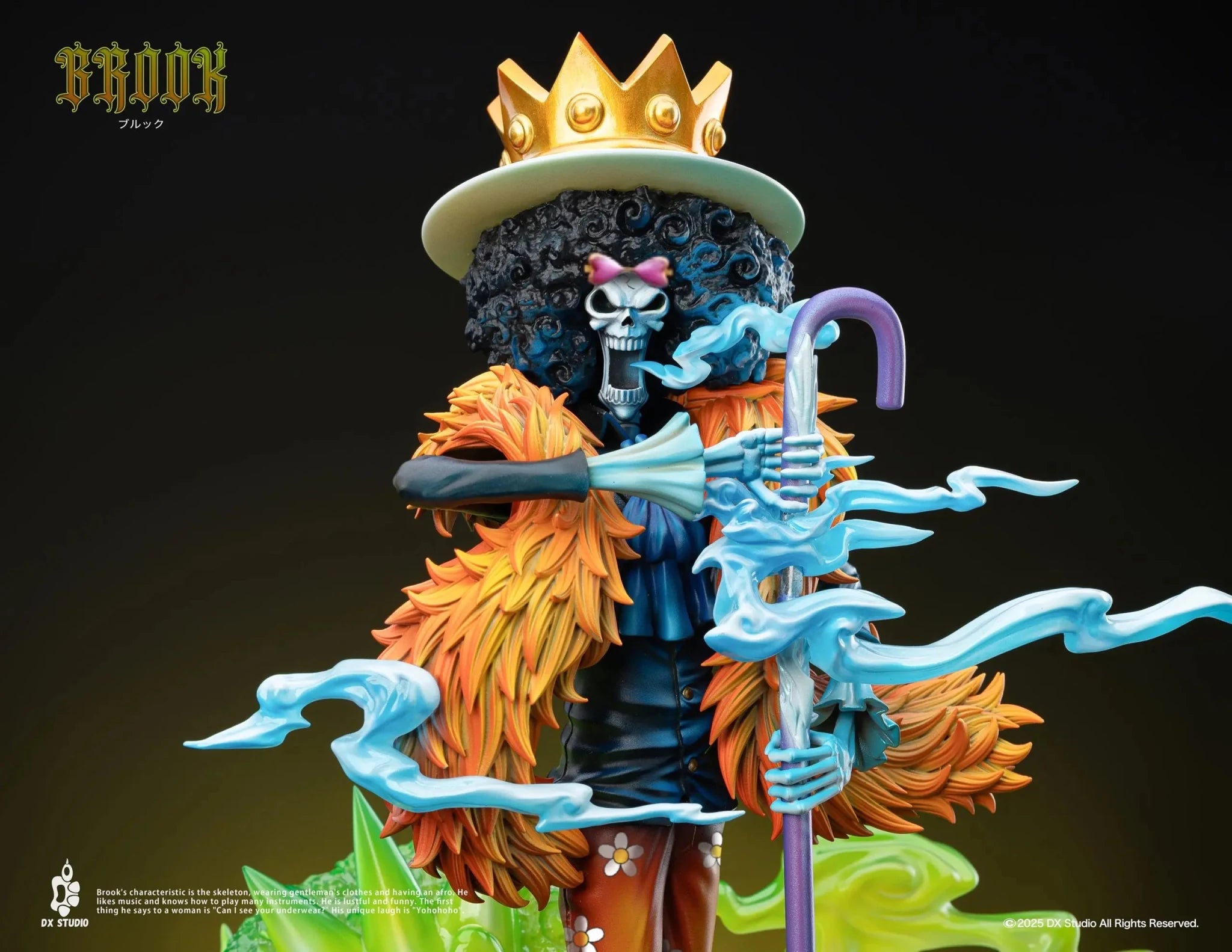 Dx Studio - ONE PIECE Soul King Brook resin statue Navy Toys anime figure