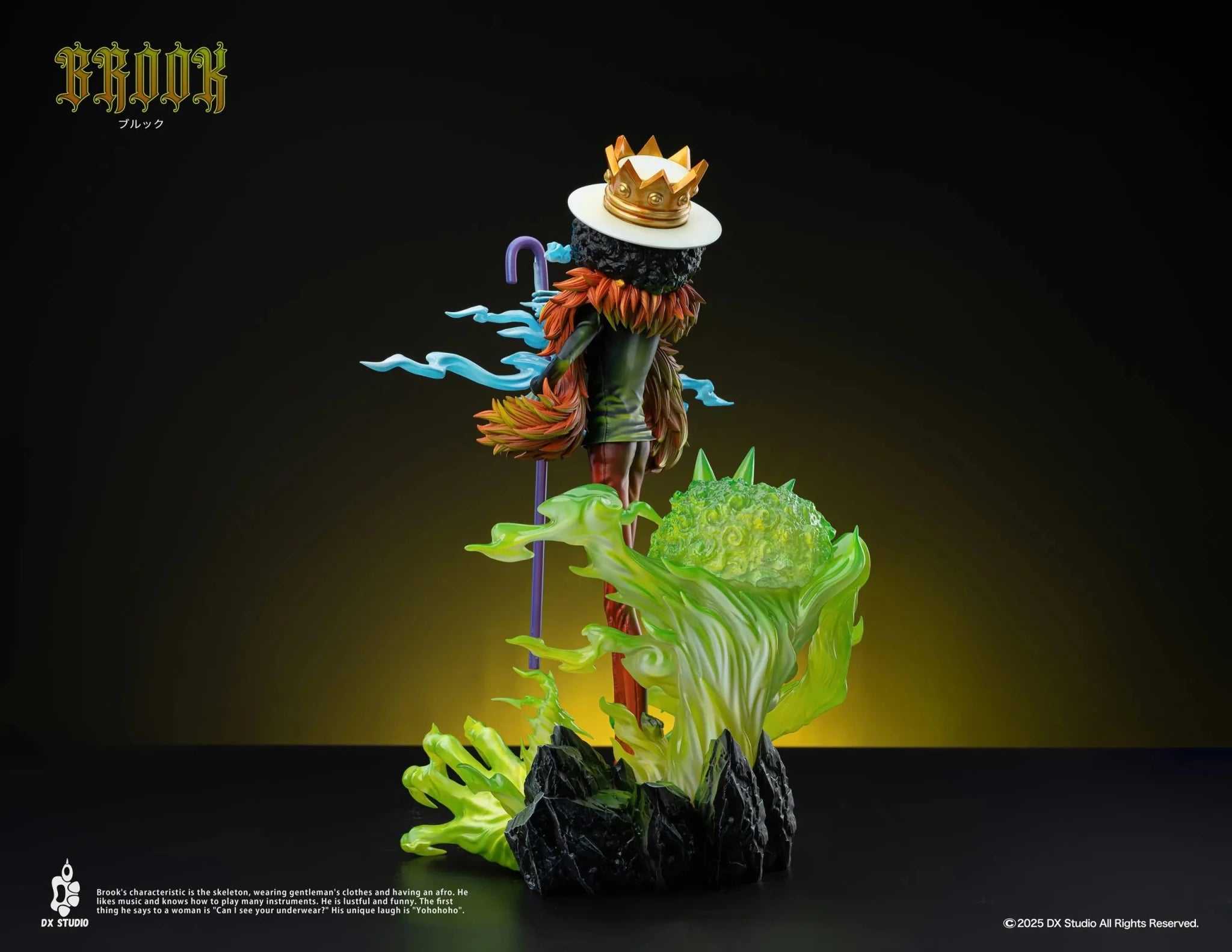Dx Studio - ONE PIECE Soul King Brook resin statue Navy Toys anime figure