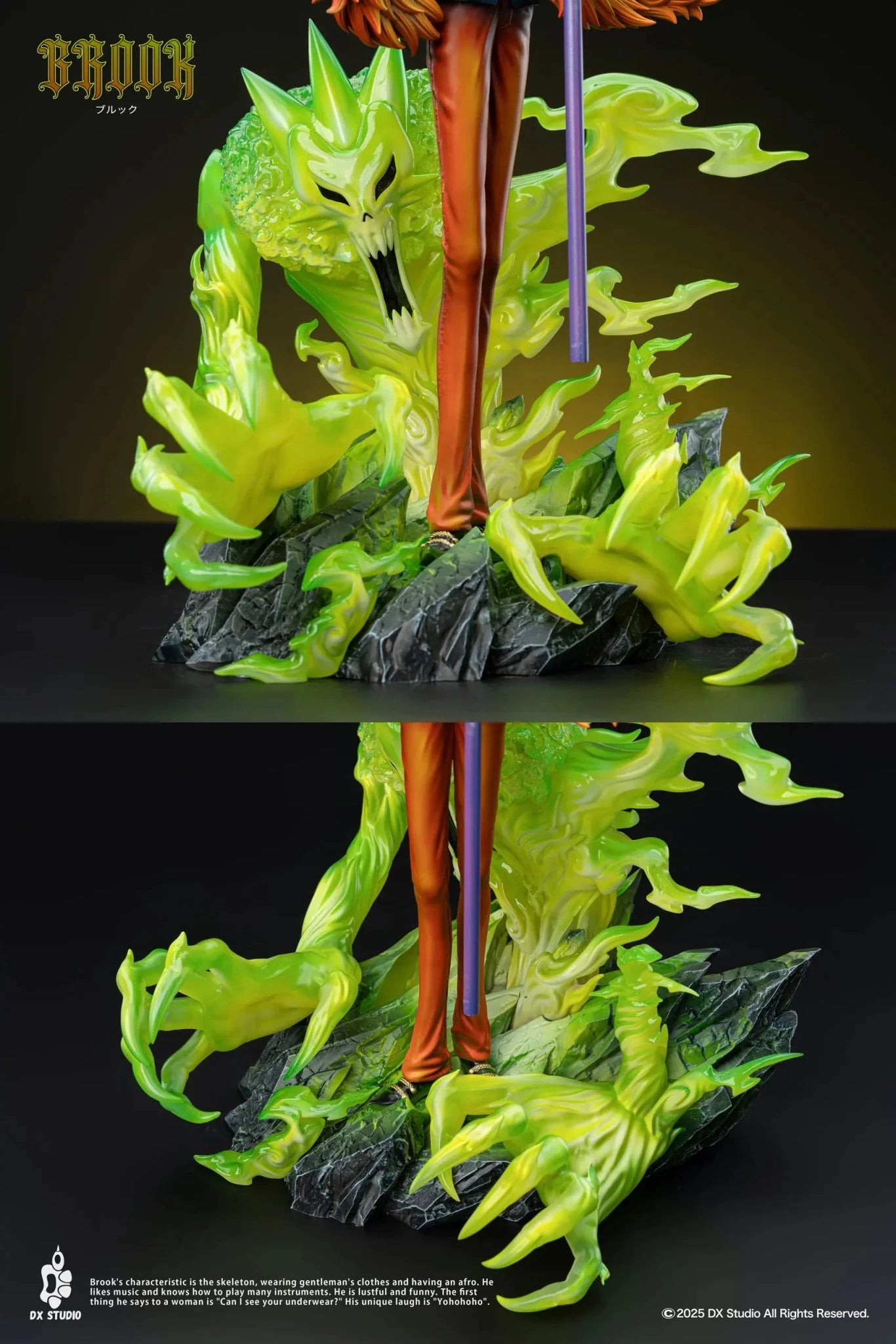 Dx Studio - ONE PIECE Soul King Brook resin statue Navy Toys anime figure