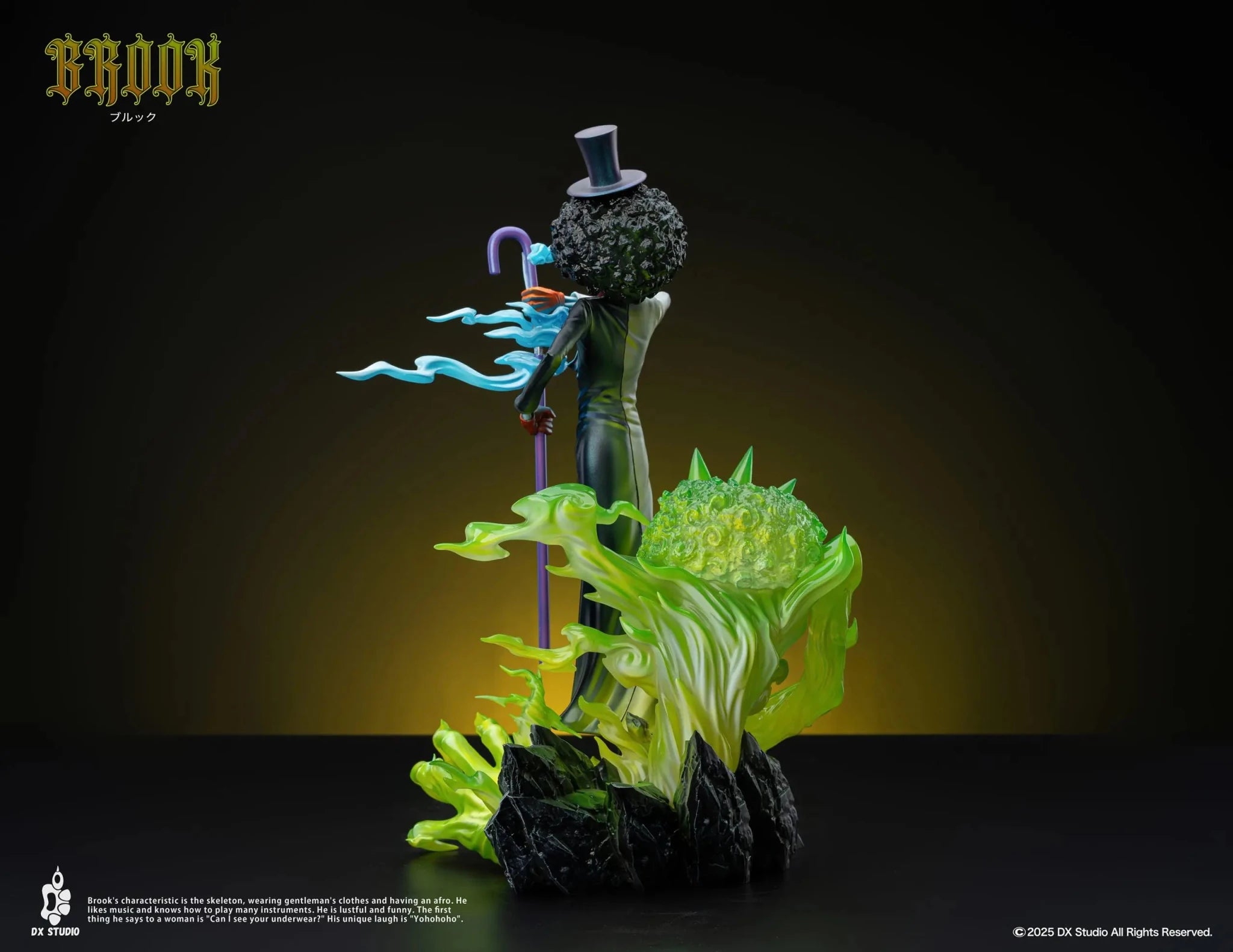Dx Studio - ONE PIECE Soul King Brook resin statue Navy Toys anime figure