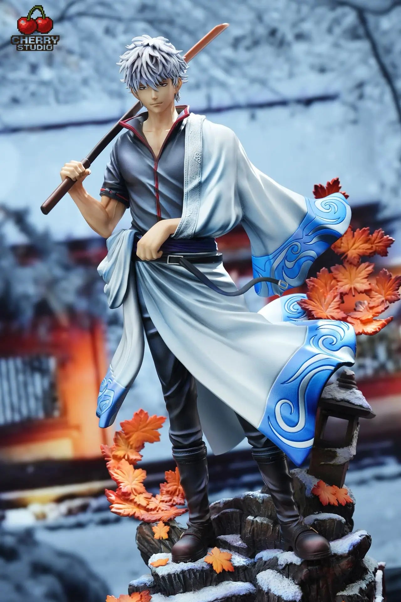 CHERRY Studio - Gin Tama Statue Series No.1 Gintoki Sakata resin statue Navy Toys anime figure