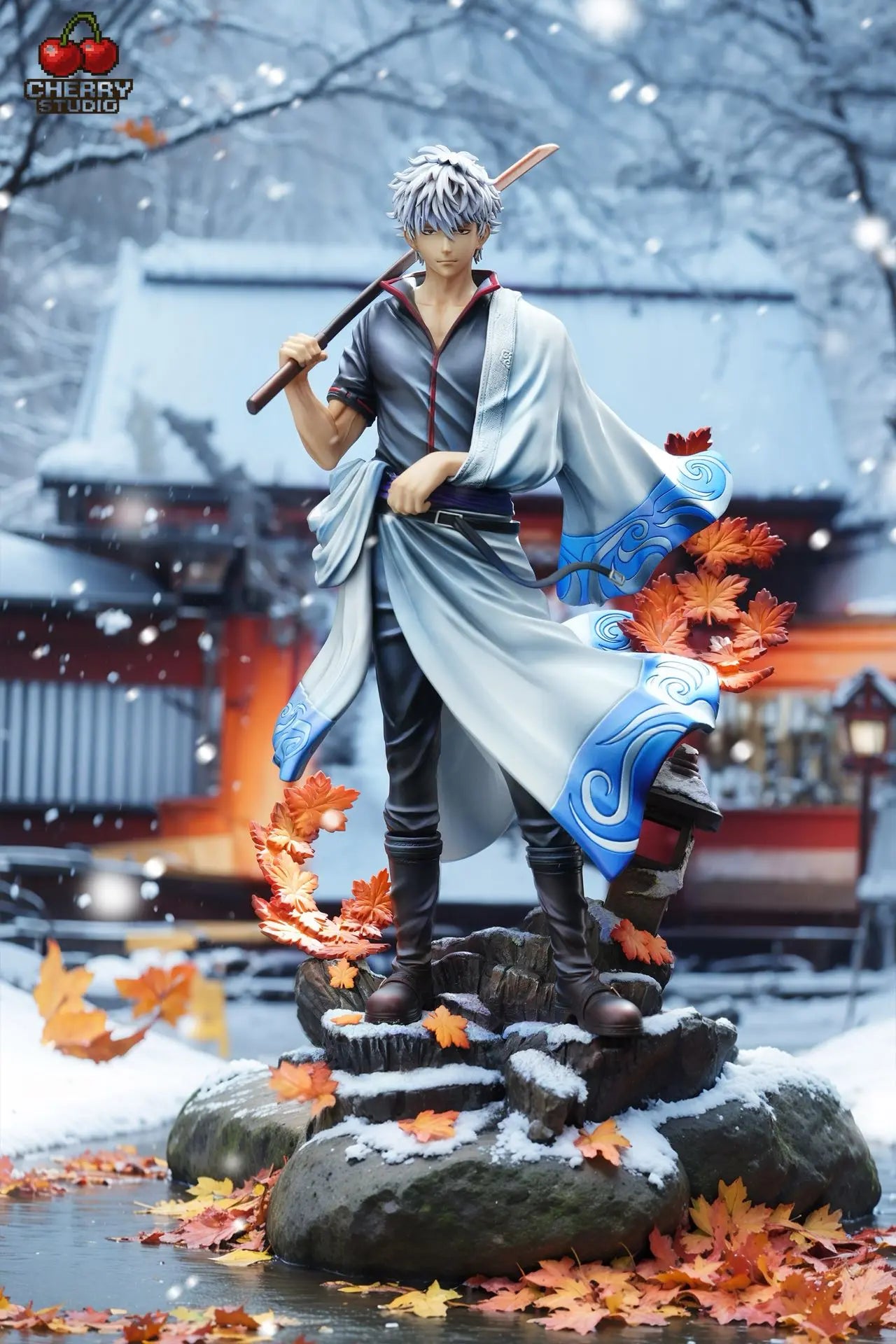 CHERRY Studio - Gin Tama Statue Series No.1 Gintoki Sakata resin statue Navy Toys anime figure