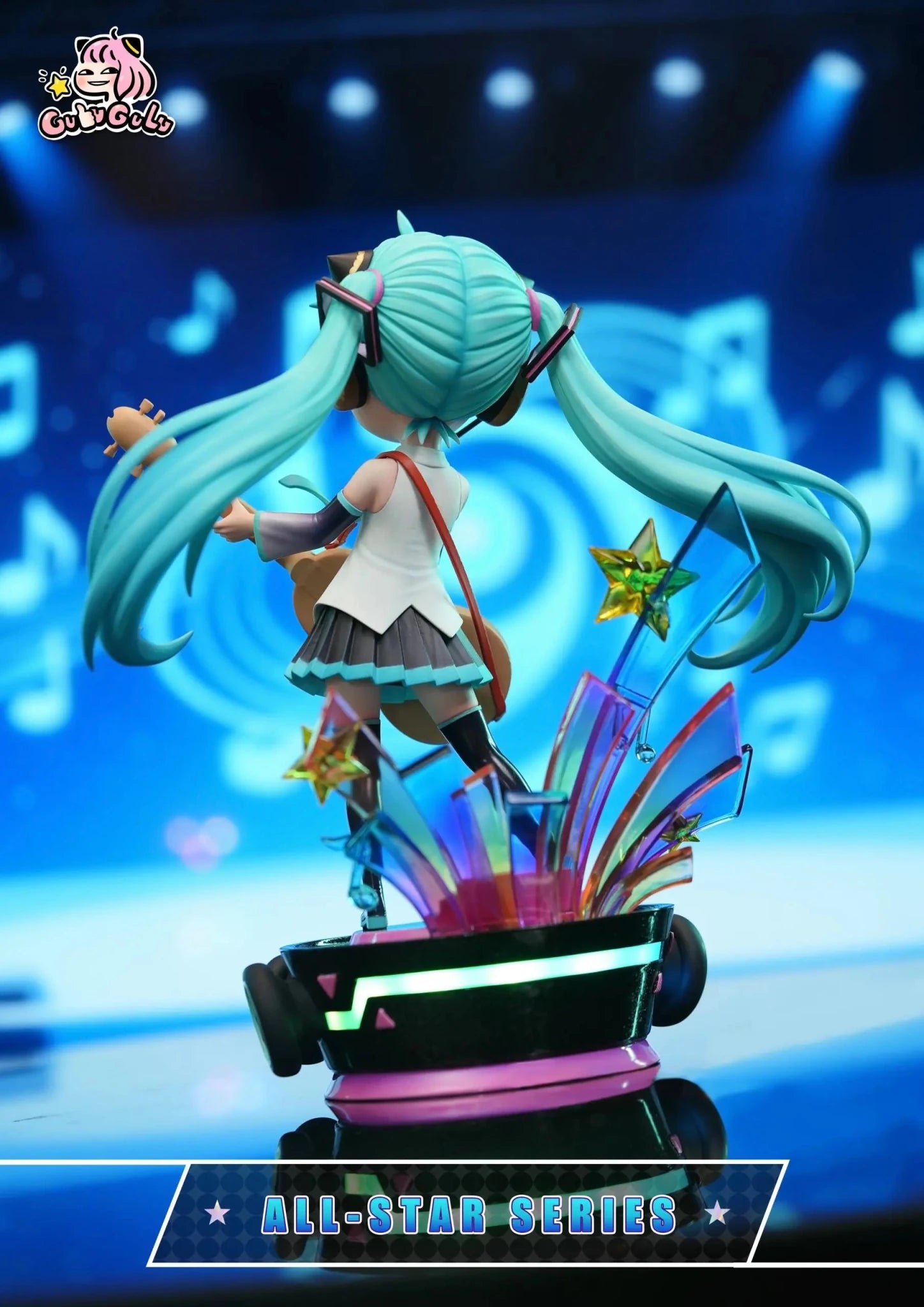 GULUGULU Studio - Spy x Family Anya Forger Cosplaying Hatsune Miku Guitar Girl resin statue Navy Toys anime figure