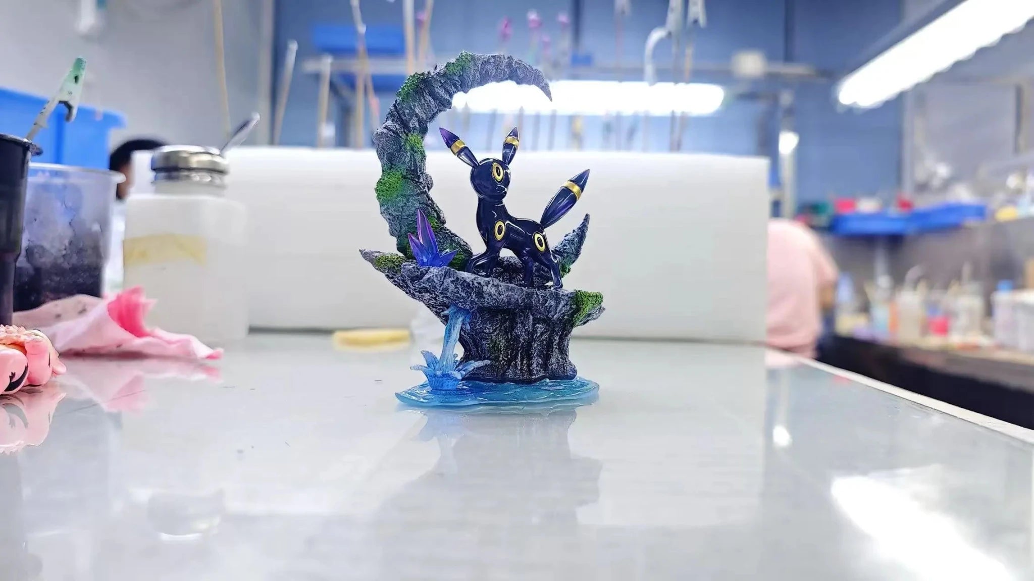 Fu Shi Hui Studio - Pokémon Eevee Ecology Series 1 Umbreon resin statue Navy Toys anime figure