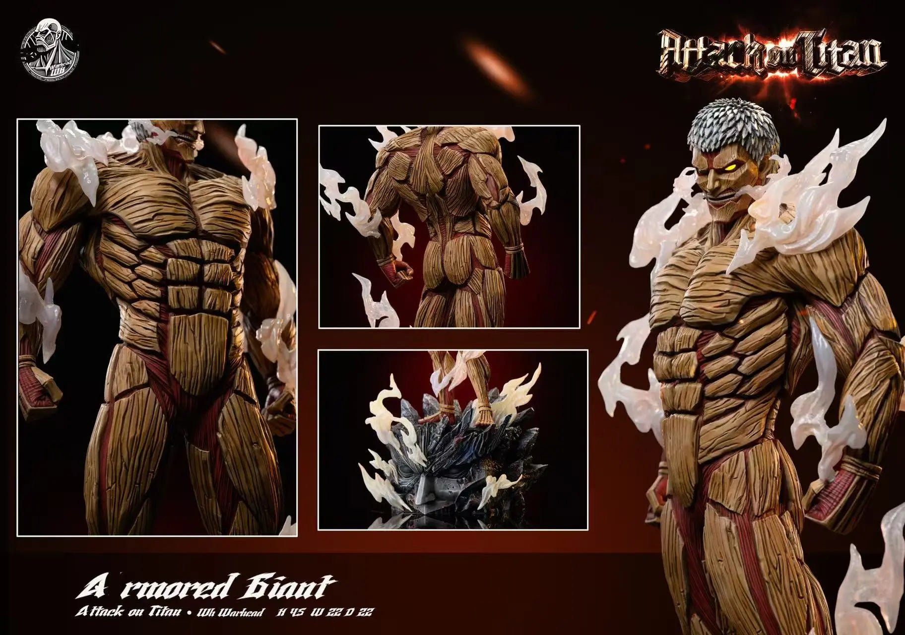 Warhead Studio - Attack on Titan Armored Titan resin statue Navy Toys anime figure