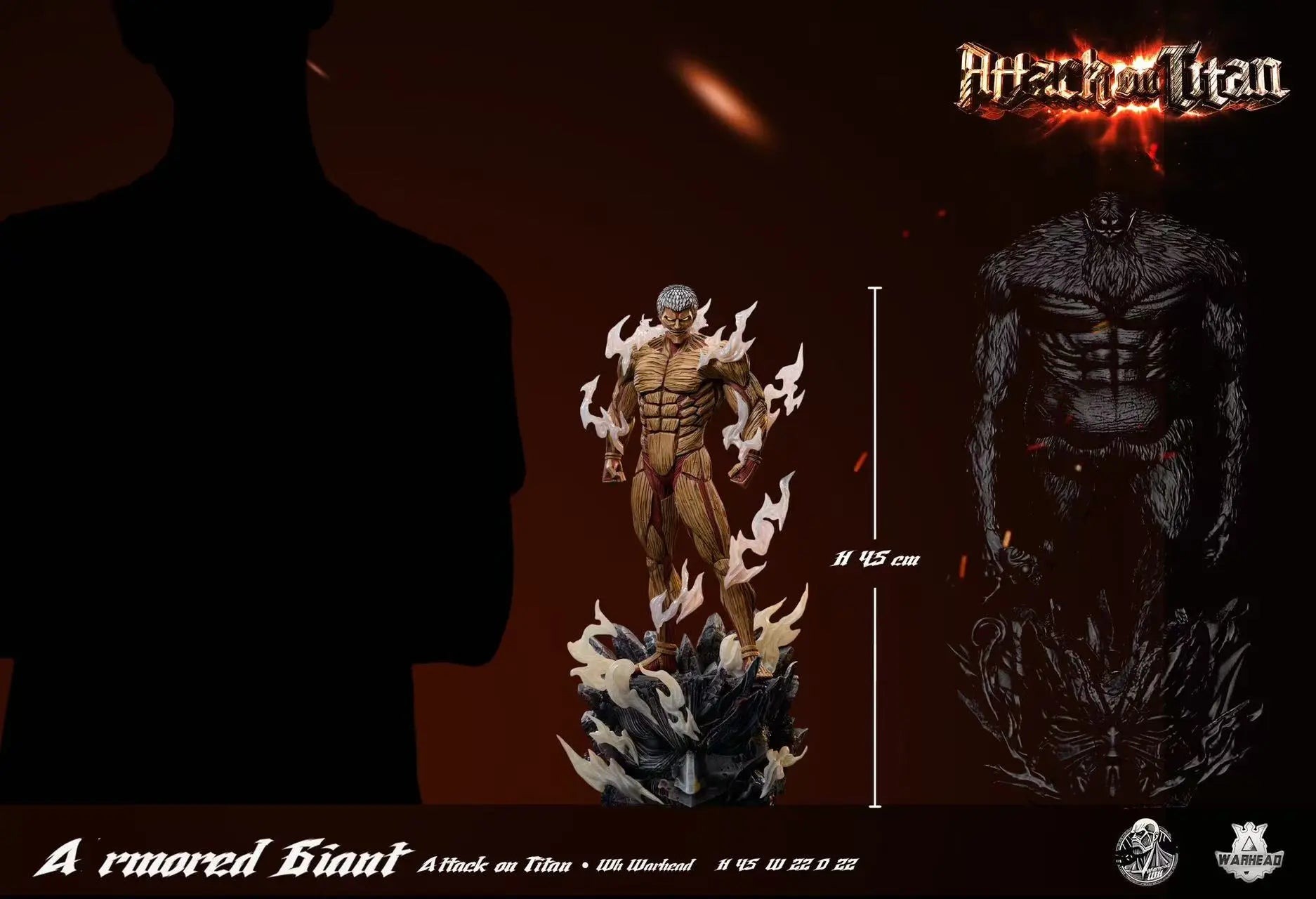 Warhead Studio - Attack on Titan Armored Titan resin statue Navy Toys anime figure