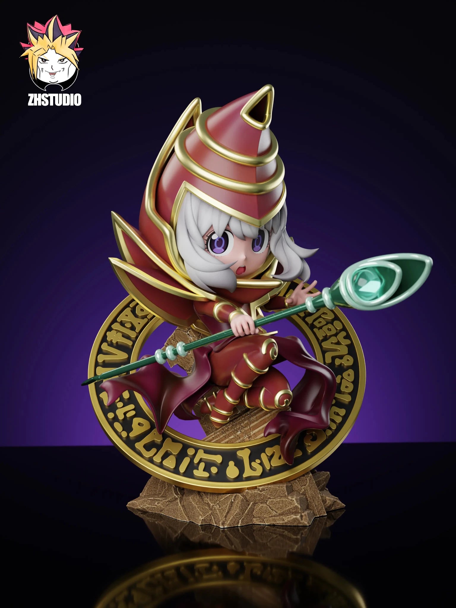 ZH Studio - Spy x Family Anya Forger COSPLAY AS Dark Magician 2.0 resin statue Navy Toys anime figure