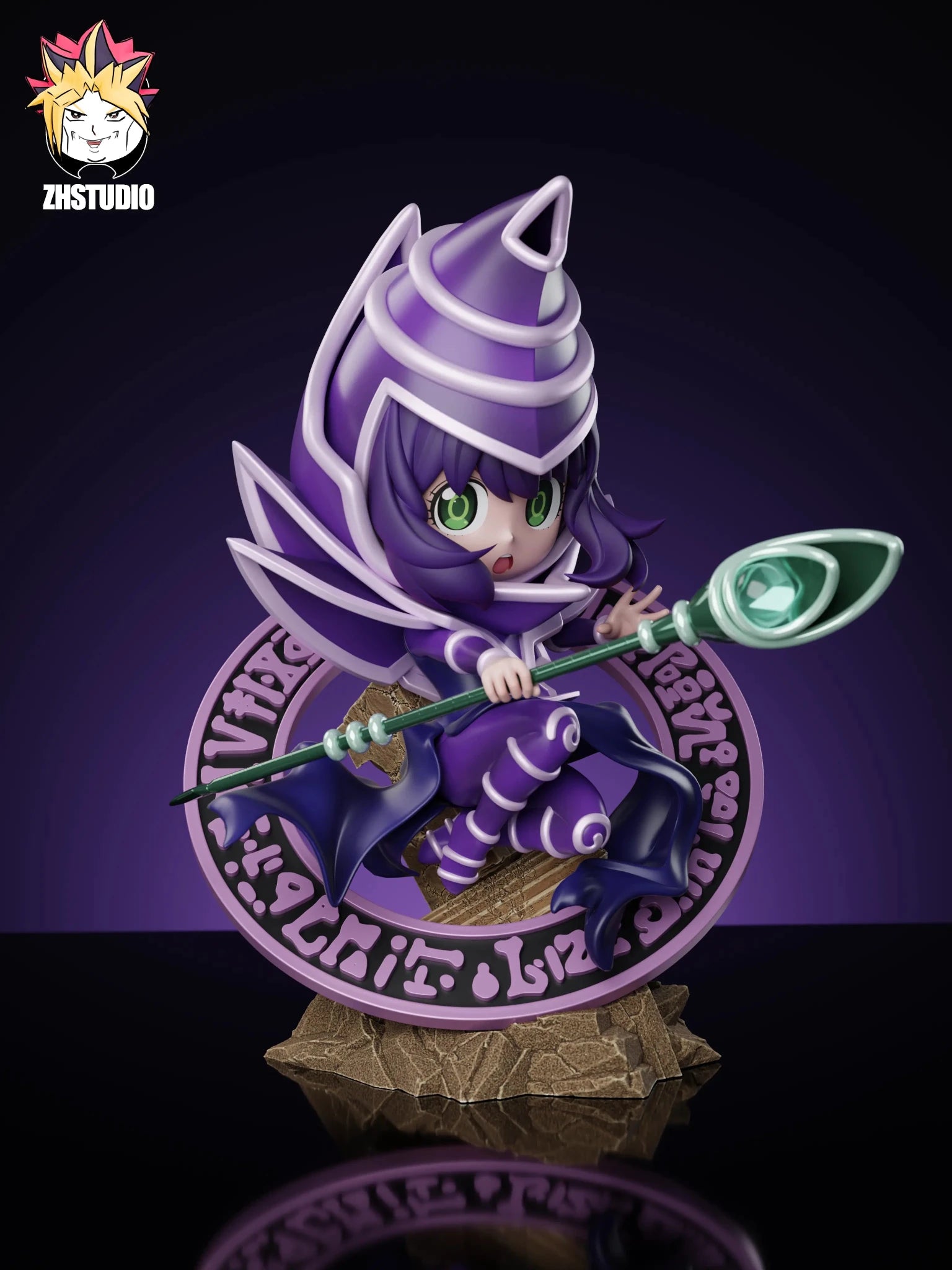 ZH Studio - Spy x Family Anya Forger COSPLAY AS Dark Magician 2.0 resin statue Navy Toys anime figure