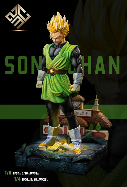 ZMC Studio - Dragon Ball ZMC Green Super Saiyan Gohan Son Gohan resin statue Navy Toys anime figure