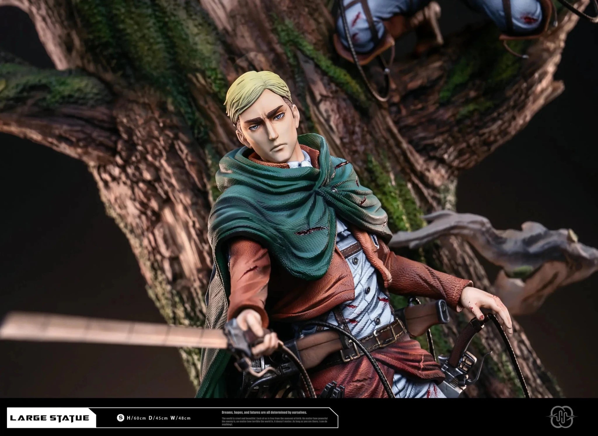 Hertz Studio - Attack On Titan The Sharpest Sword Levi & Erwin resin statue Navy Toys anime figure