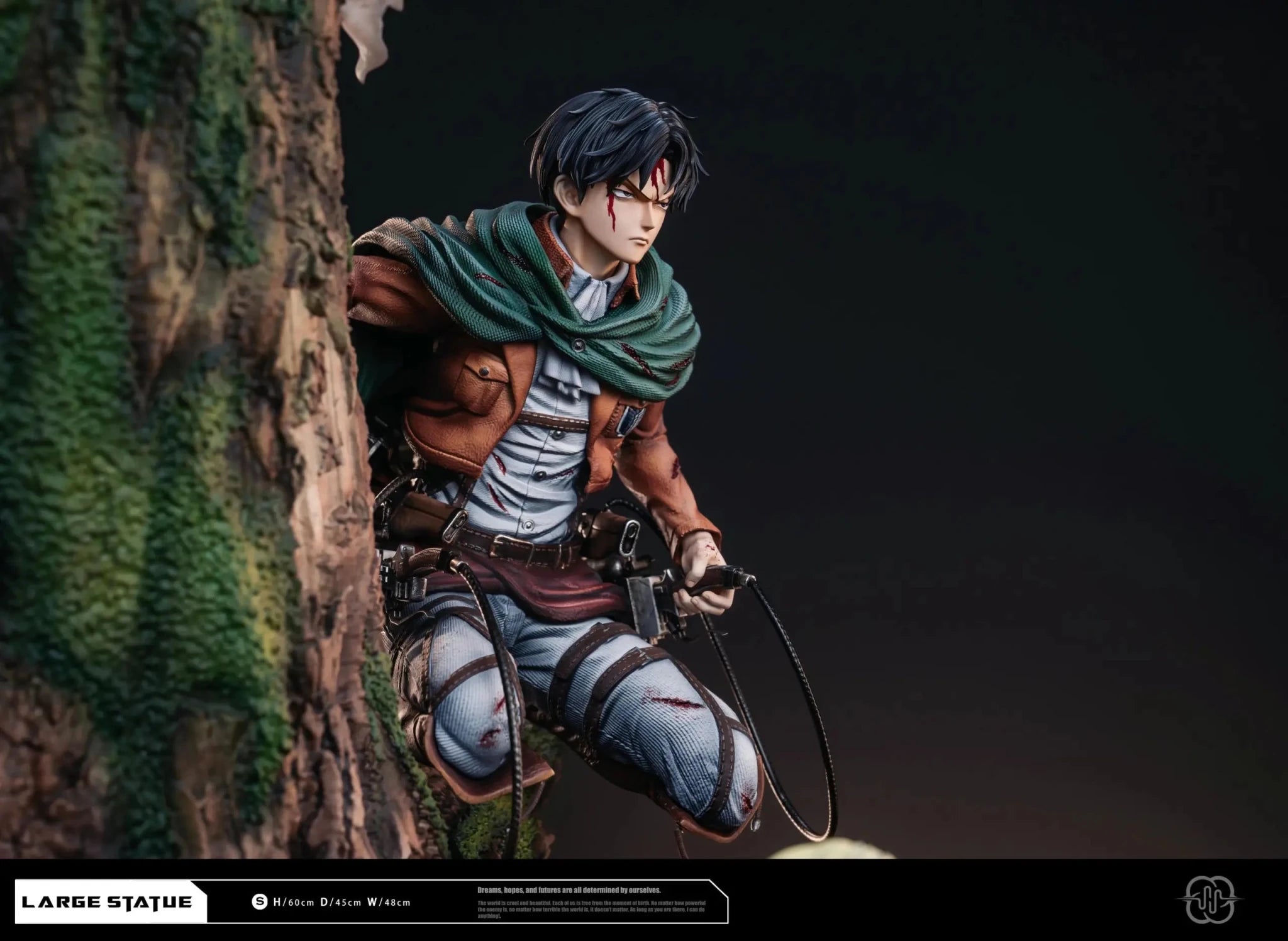 Hertz Studio - Attack On Titan The Sharpest Sword Levi & Erwin resin statue Navy Toys anime figure