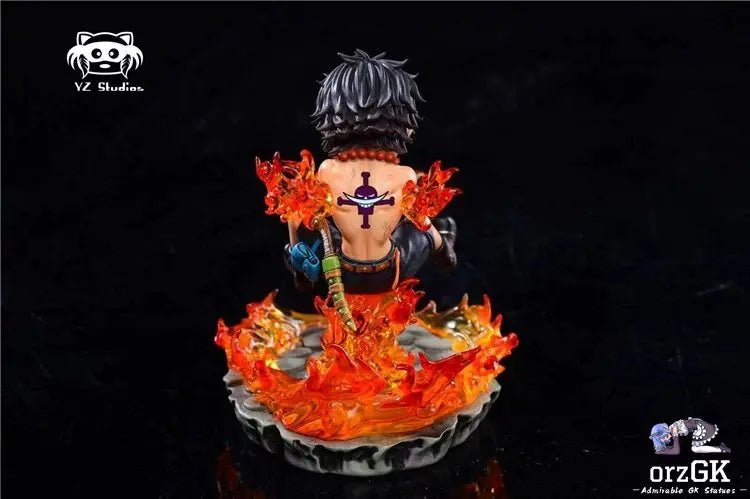 Yz Studio - One Piece Whitebeard Pirates 2nd Division Commander Portgas D. Ace resin statue Navy Toys anime figure