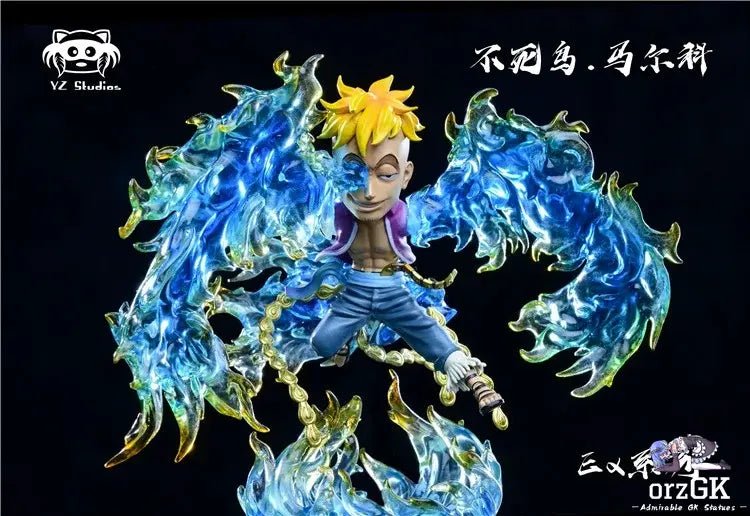 Yz Studio - One Piece Whitebeard Pirates 1st Division Commander Marco resin statue Navy Toys anime figure