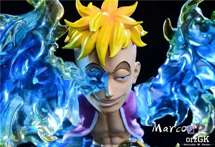Yz Studio - One Piece Whitebeard Pirates 1st Division Commander Marco resin statue Navy Toys anime figure